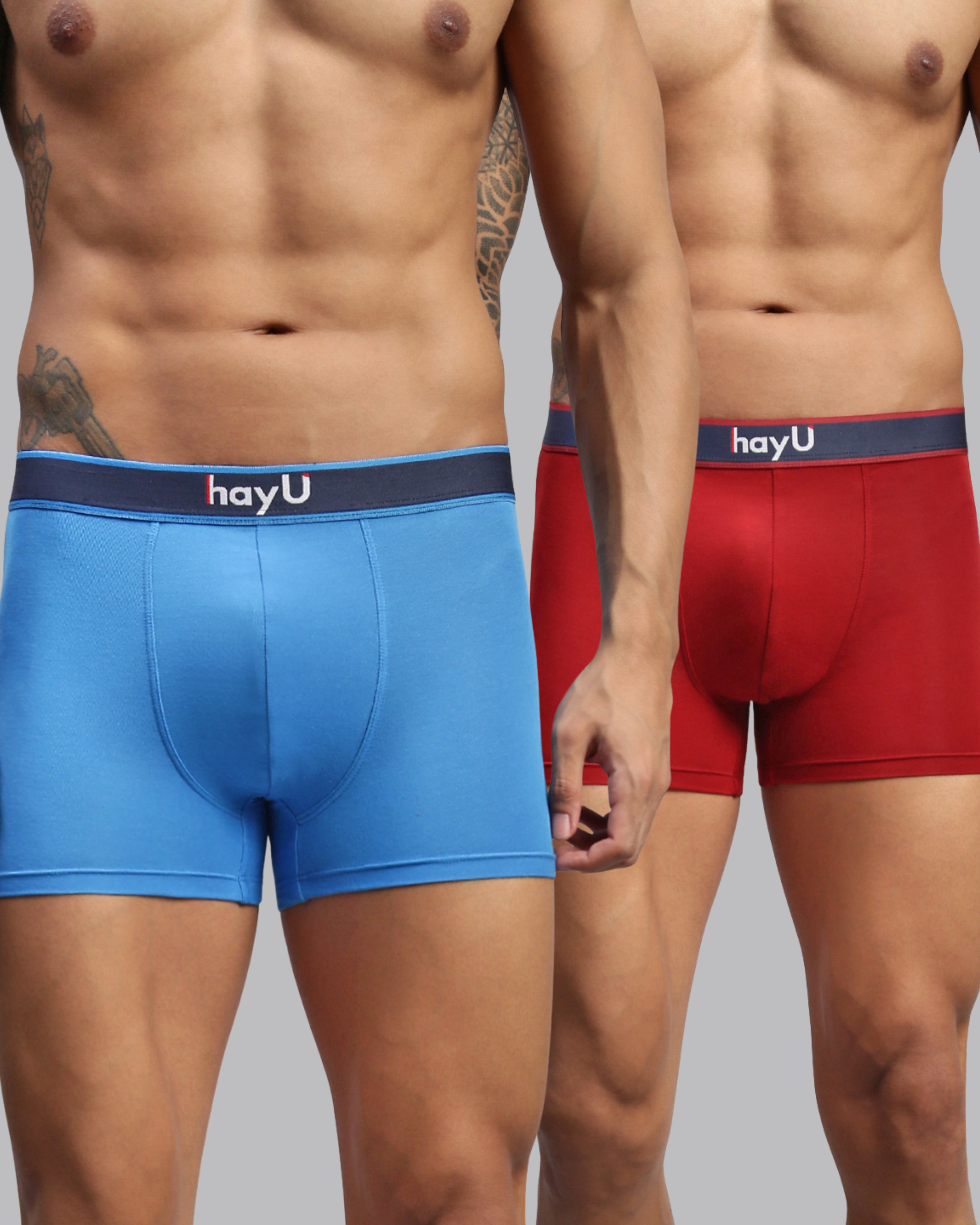 Men Pack of 2 Modal Elastane Trunks