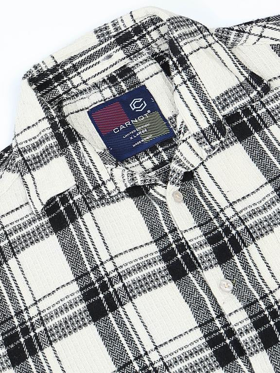 Men Striped Long Sleeve Hooded Casual Shirt