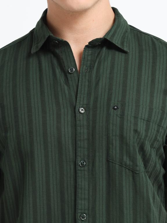 Men Premium Striped Short Sleeve Casual Shirt