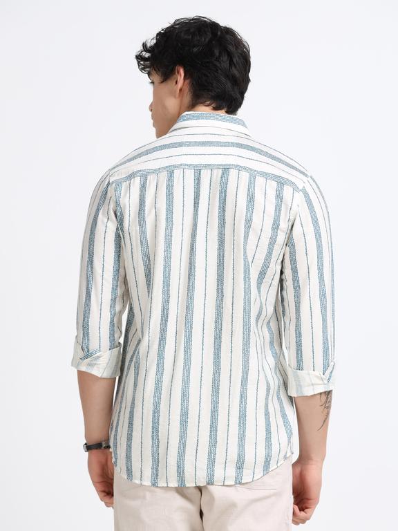 Men Striped Casual Polo Shirt