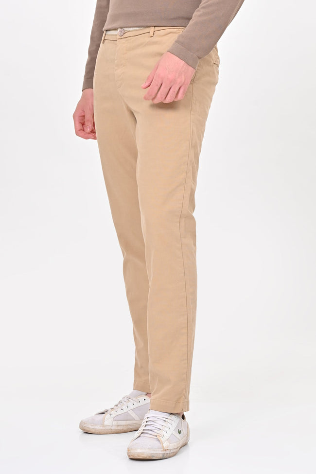 Men Detailed Cotton Chino