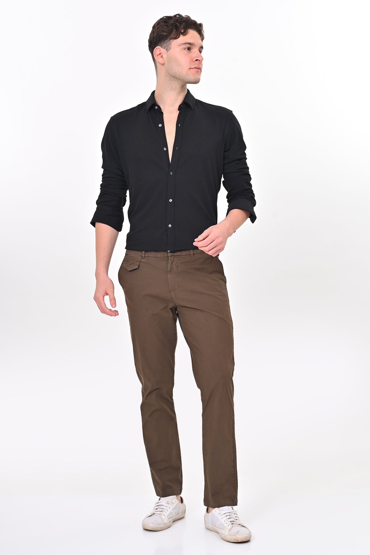 Men Cotton Stretch Chinos