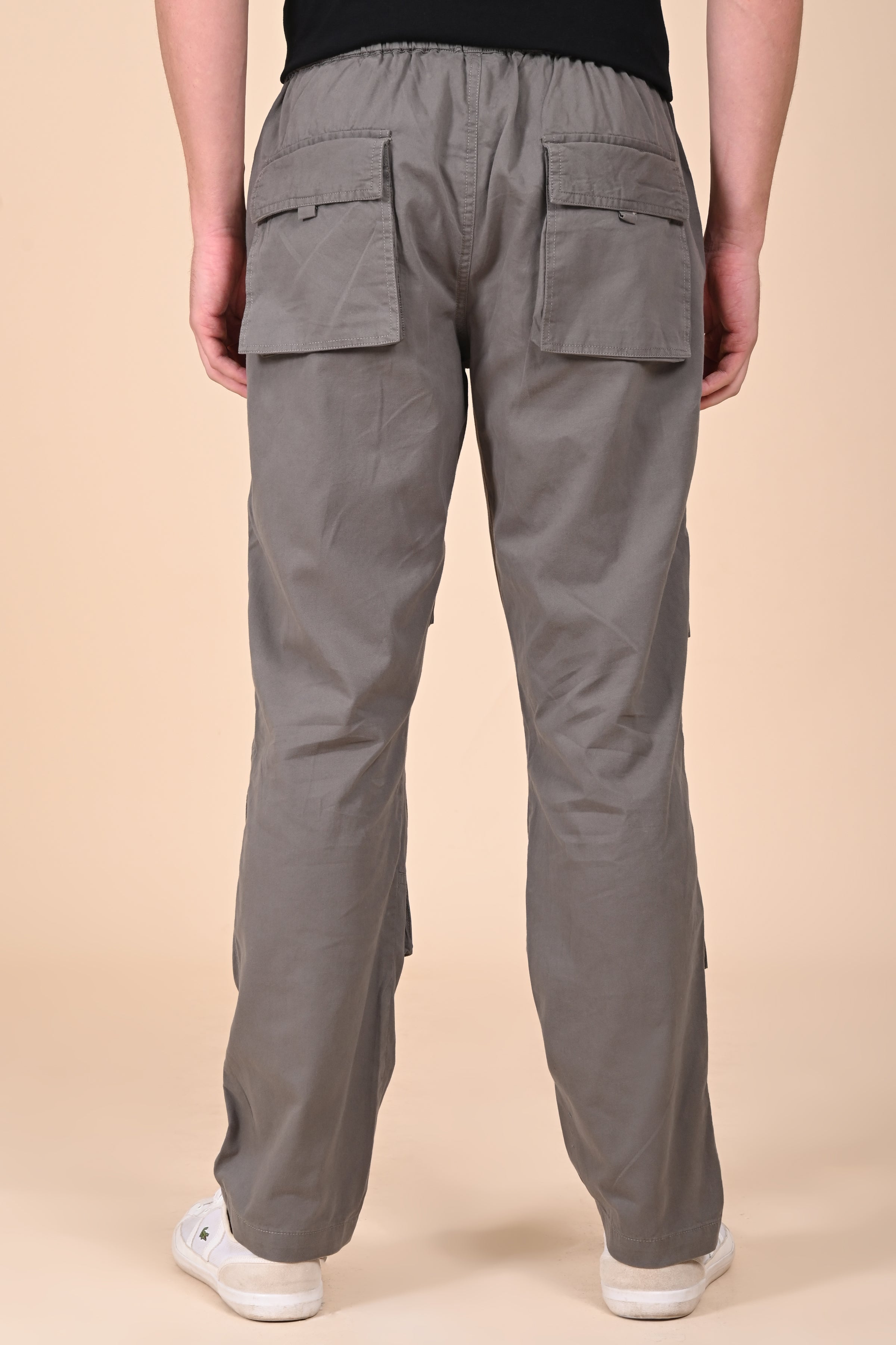 Men Decelan Cargo Streetwear Trouser Dk Grey