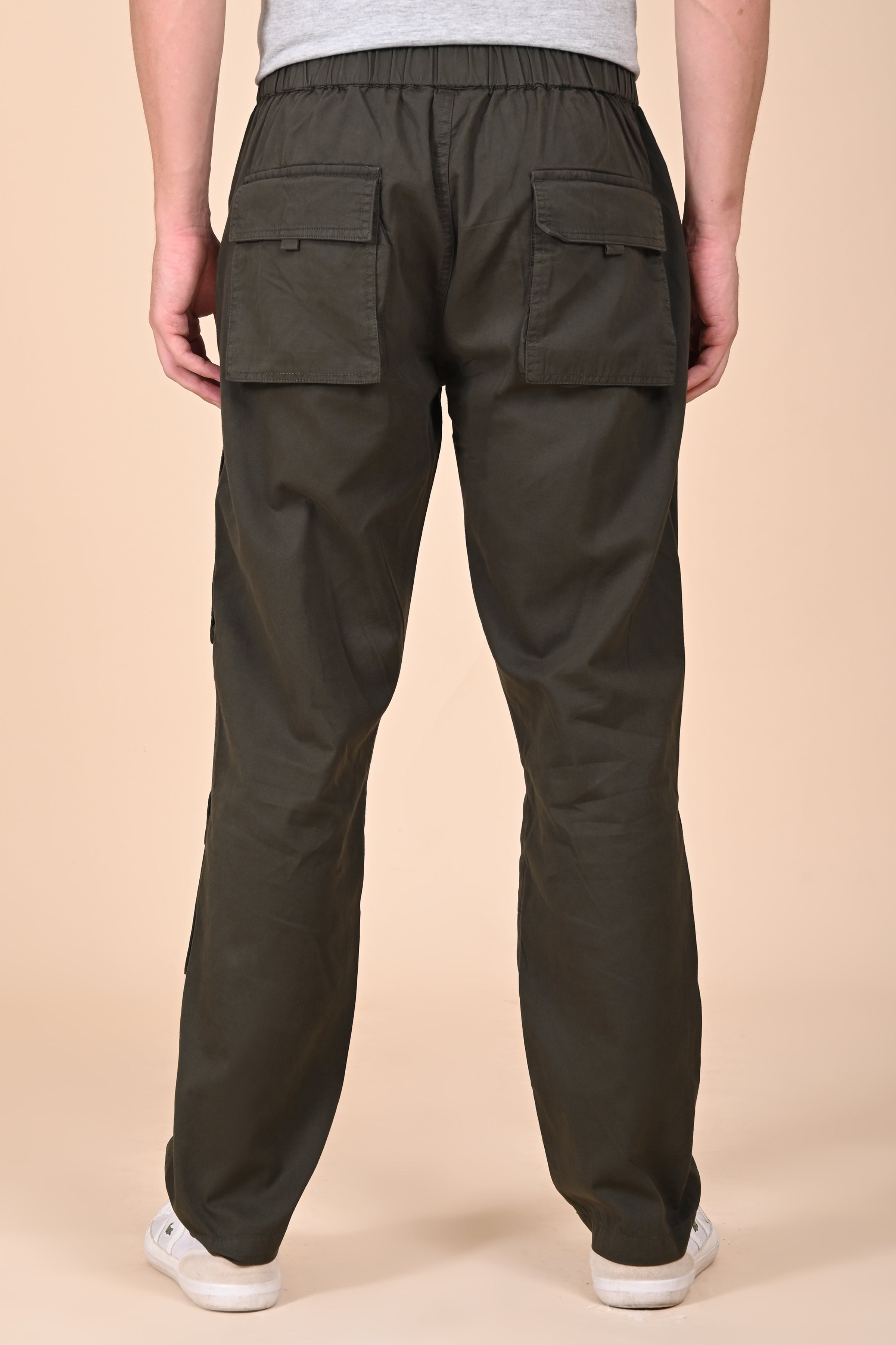 Men Decelan Cargo Streetwear Trouser Green