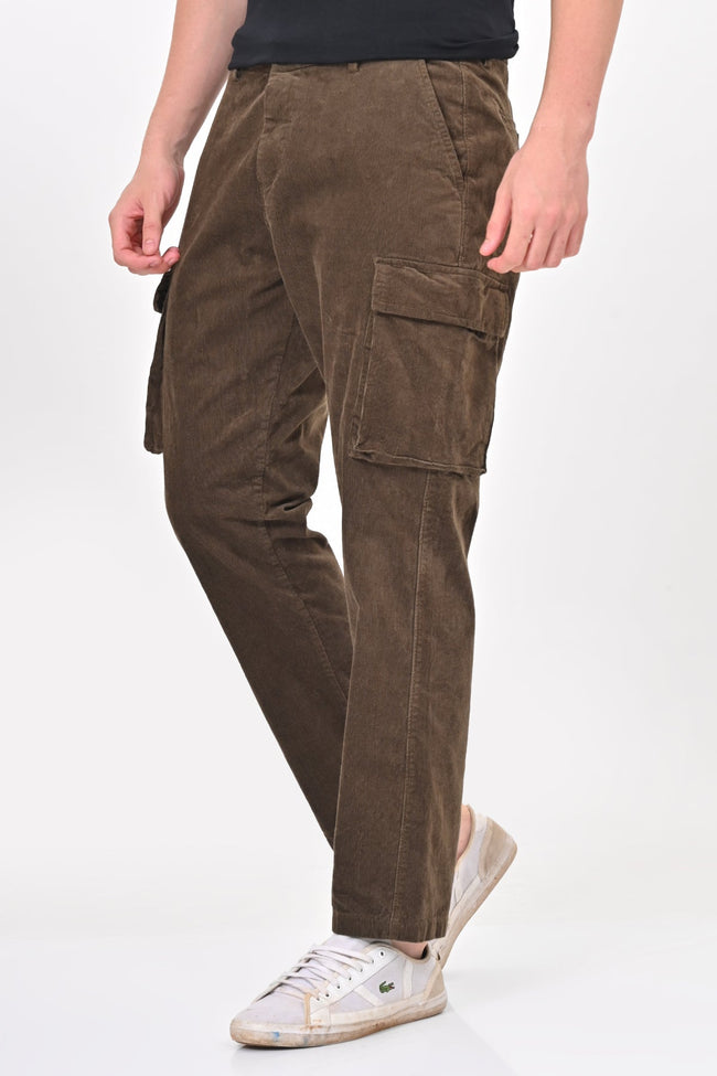Men Corduroy Cargo Trouser