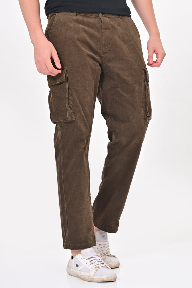 Men Corduroy Cargo Trouser