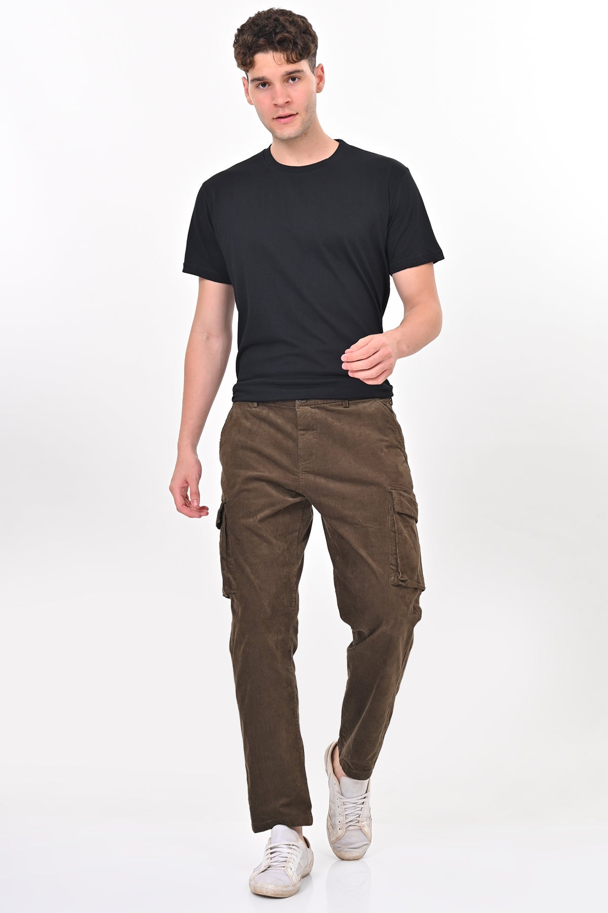 Men Corduroy Cargo Trouser