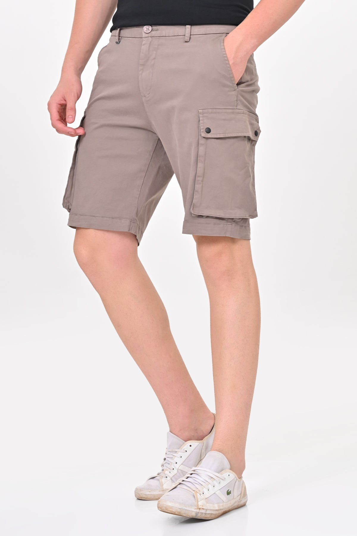 Men Cambridge Stretch Comfort Cargo Shorts Taupe