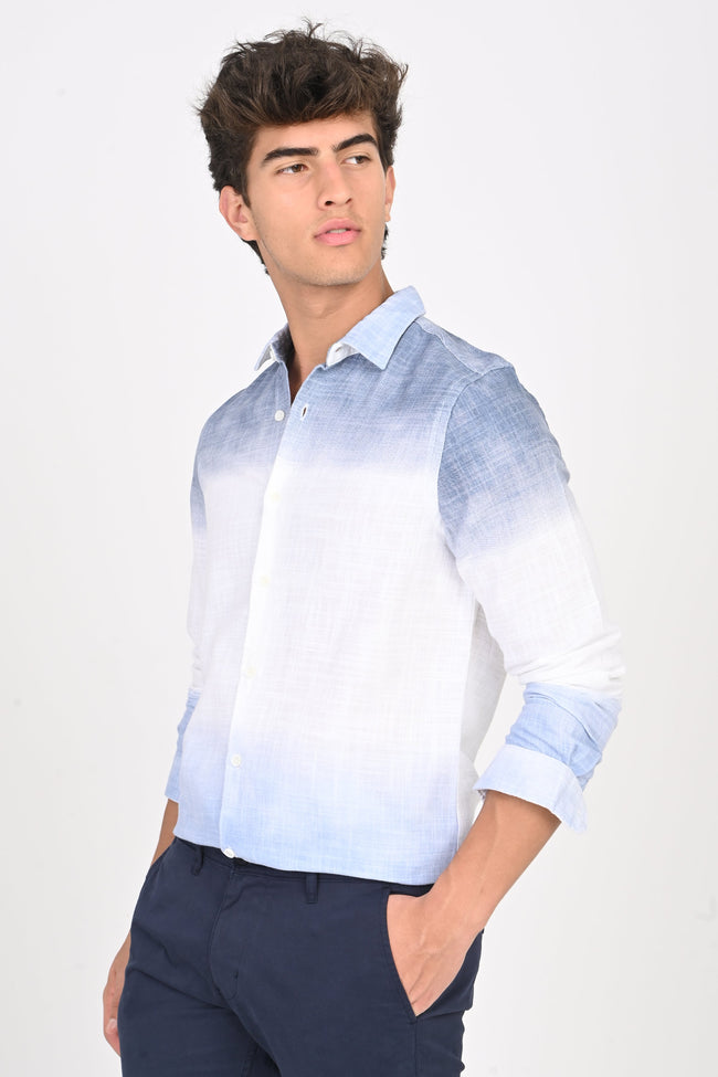 Men Printed Ombre Shirt