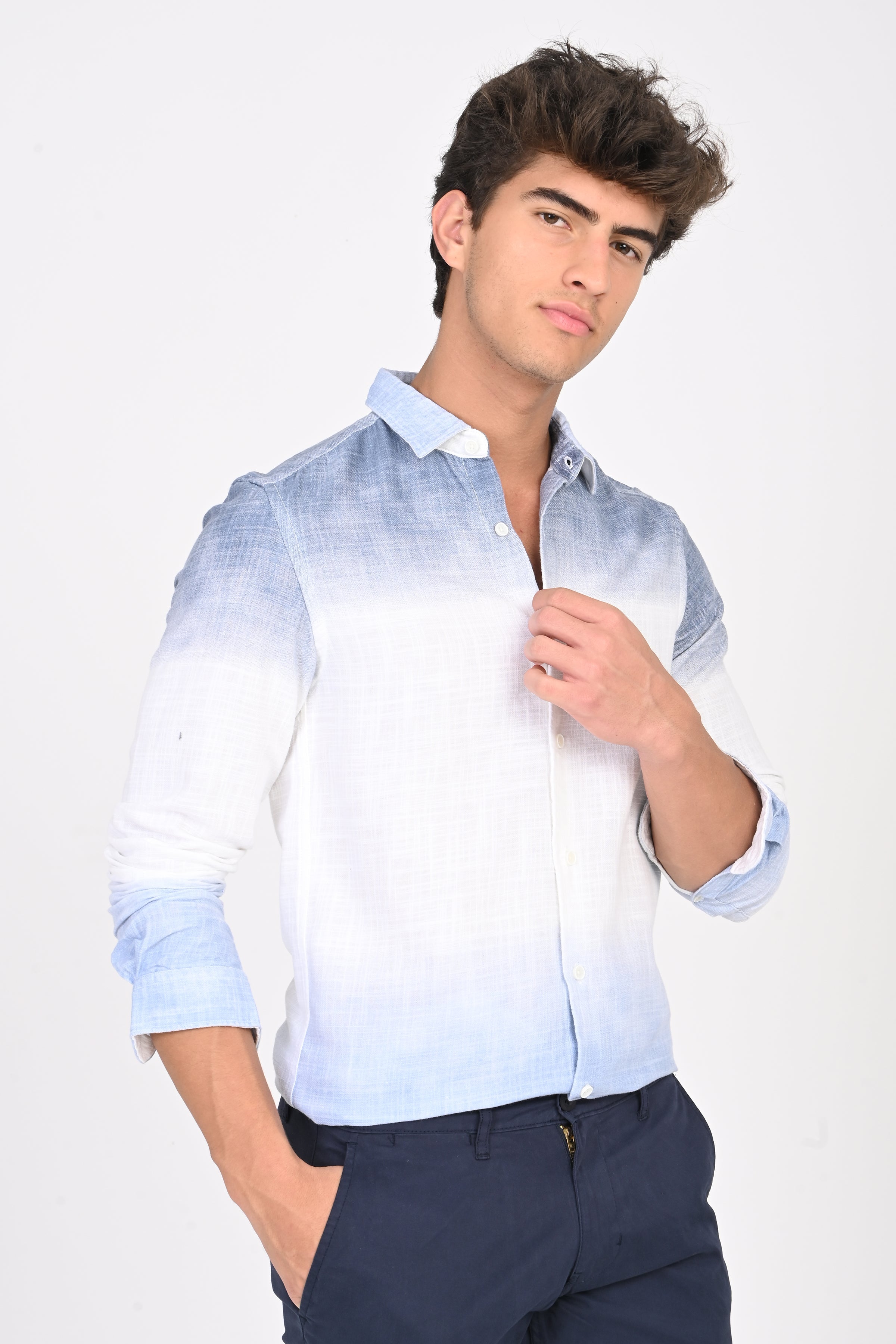 Men Printed Ombre Shirt