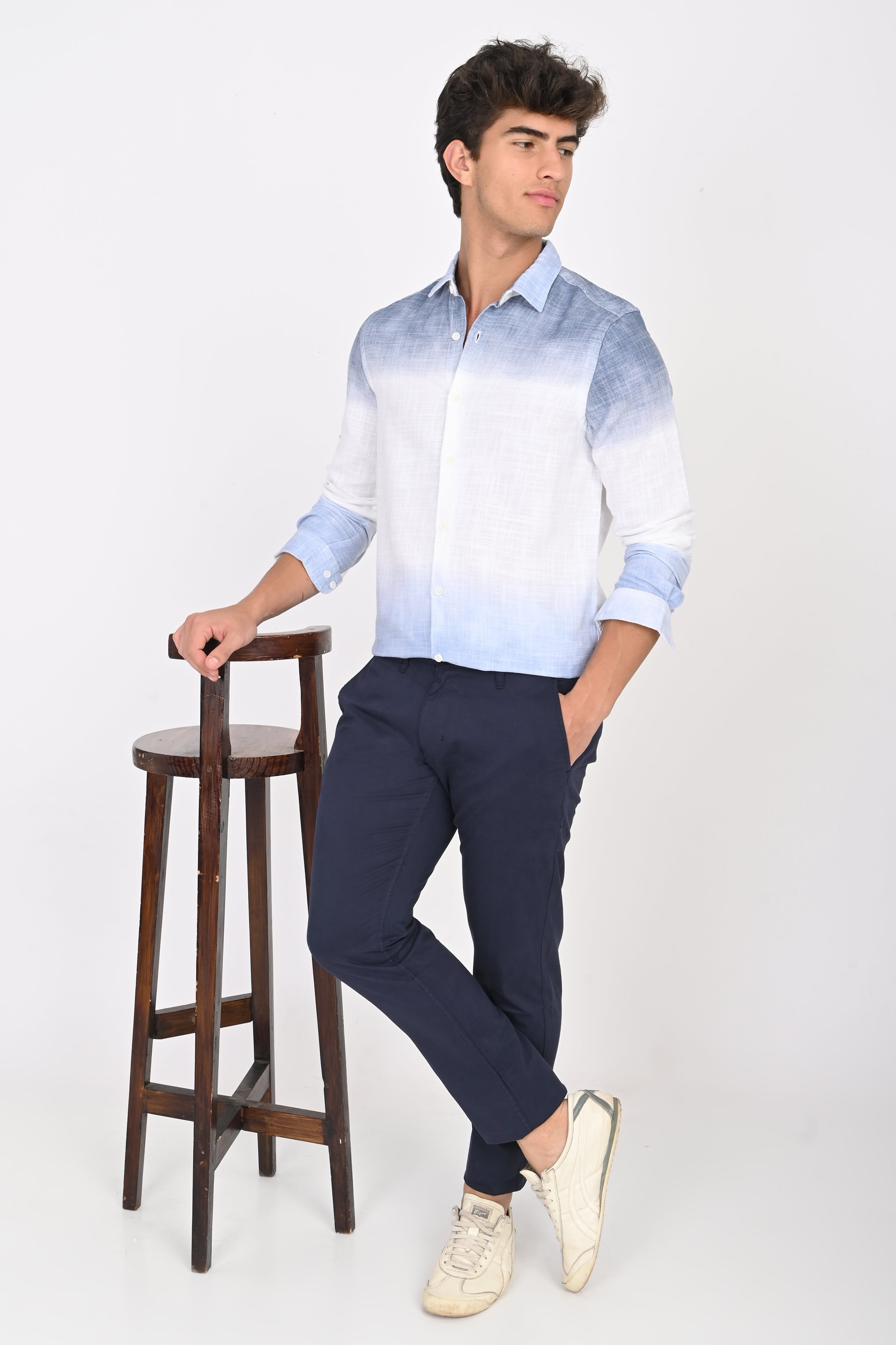 Men Printed Ombre Shirt