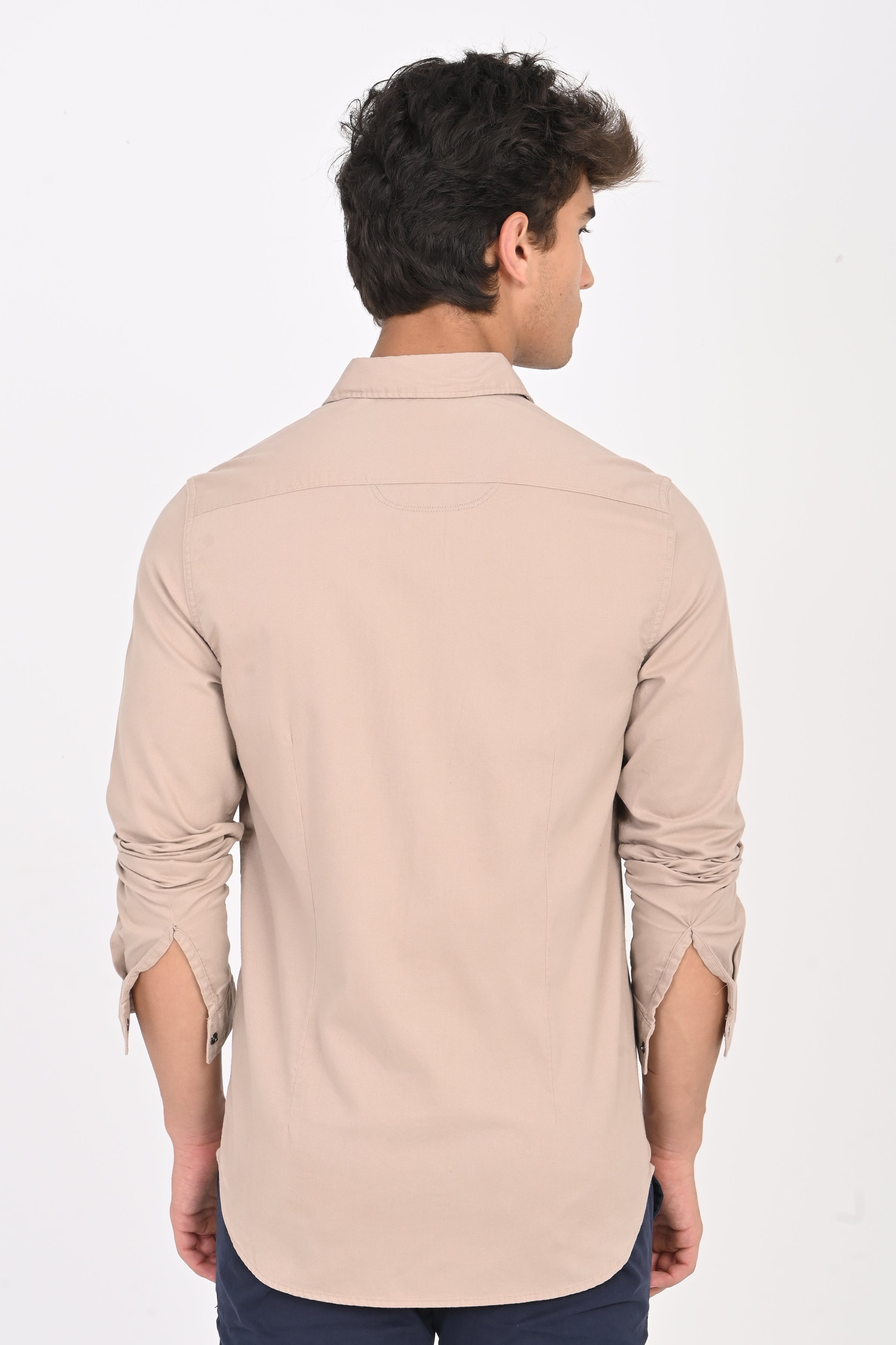 Men Cotton Cord Shirt