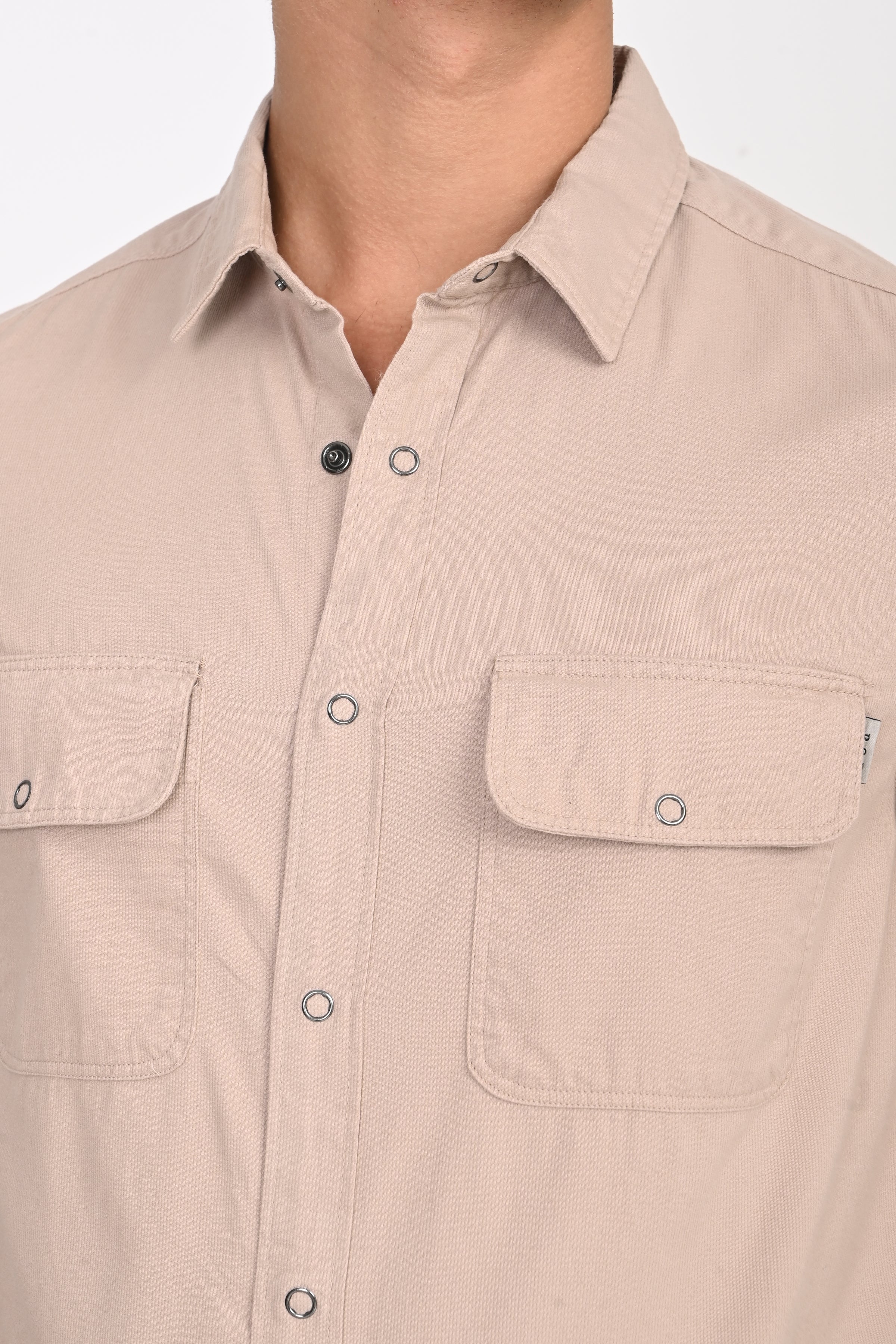 Men Cotton Cord Shirt