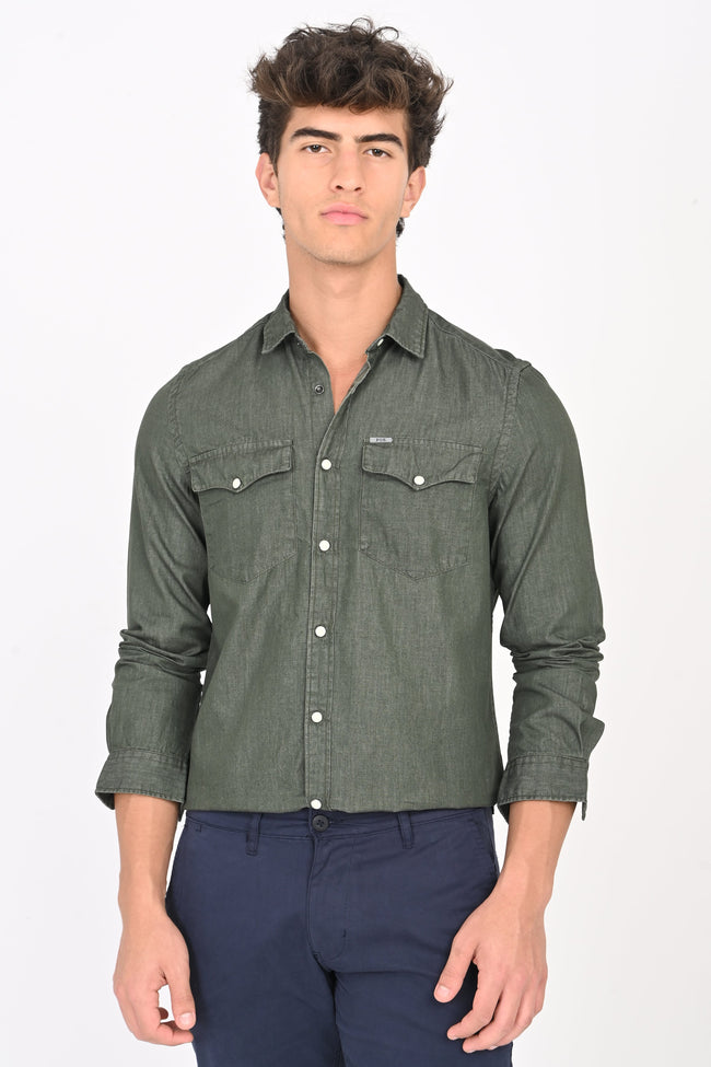 Men Sulphur Denim Shirt