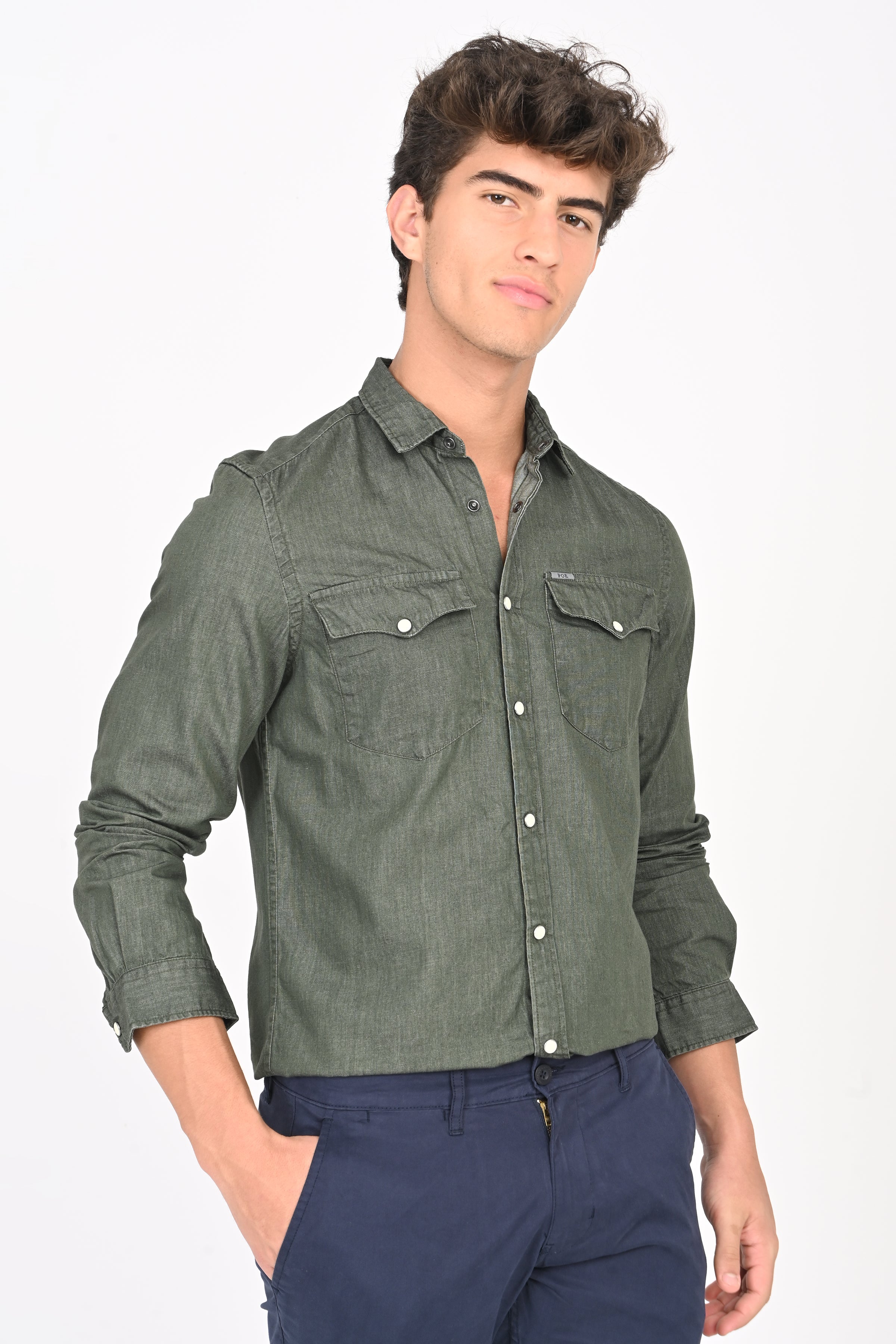 Men Sulphur Denim Shirt