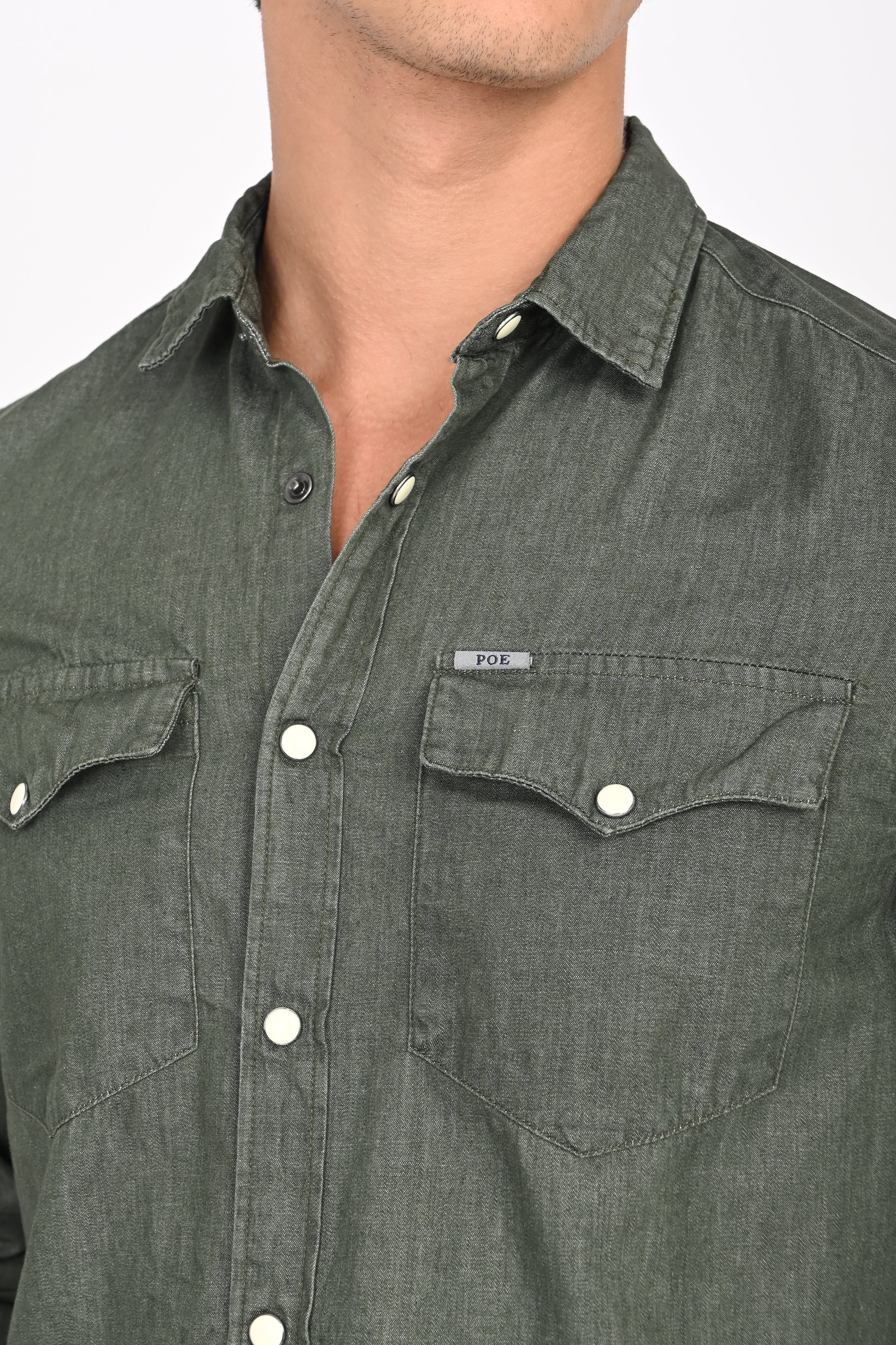 Men Sulphur Denim Shirt