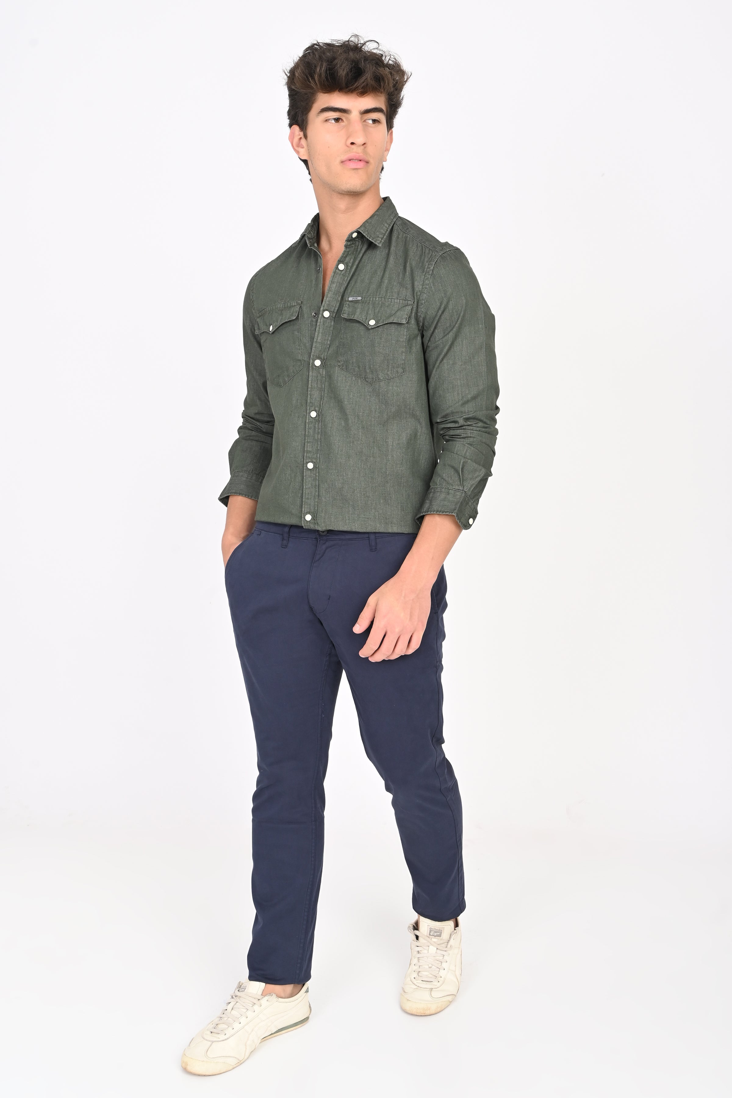 Men Sulphur Denim Shirt