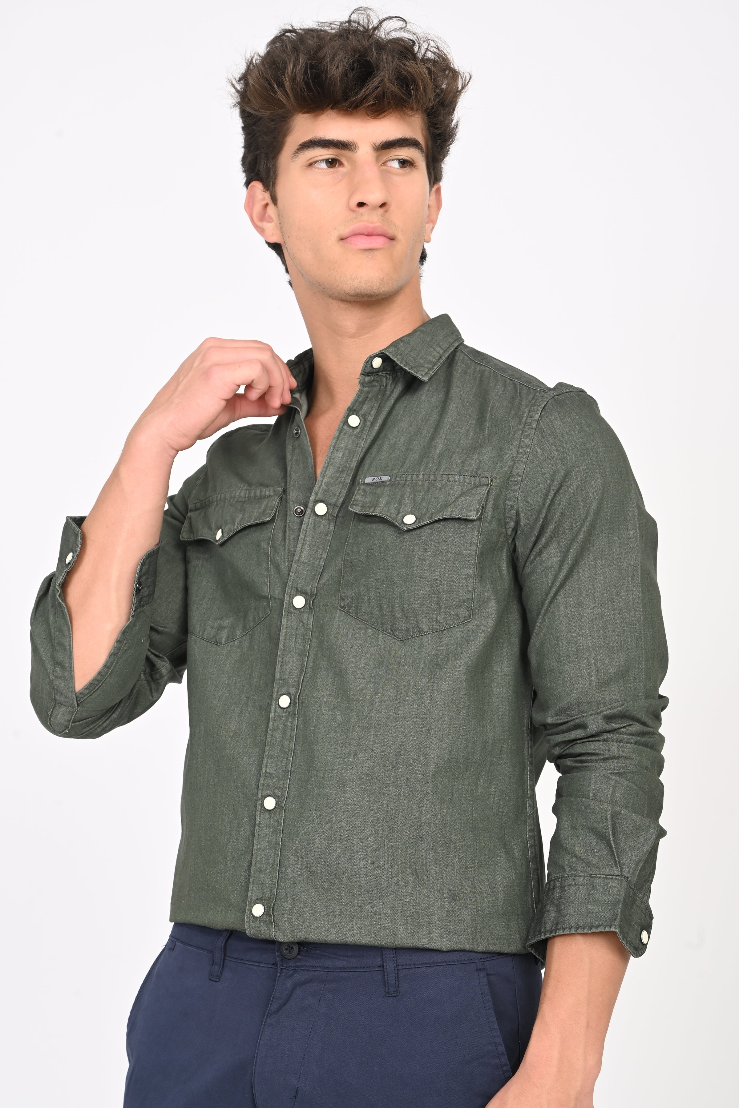 Men Sulphur Denim Shirt