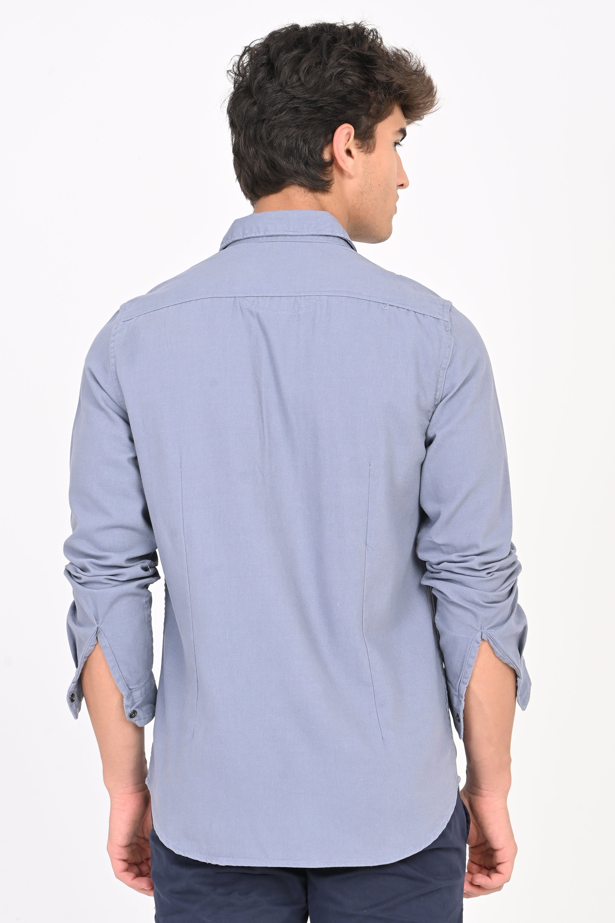 Men Textured Pocketed Shirt