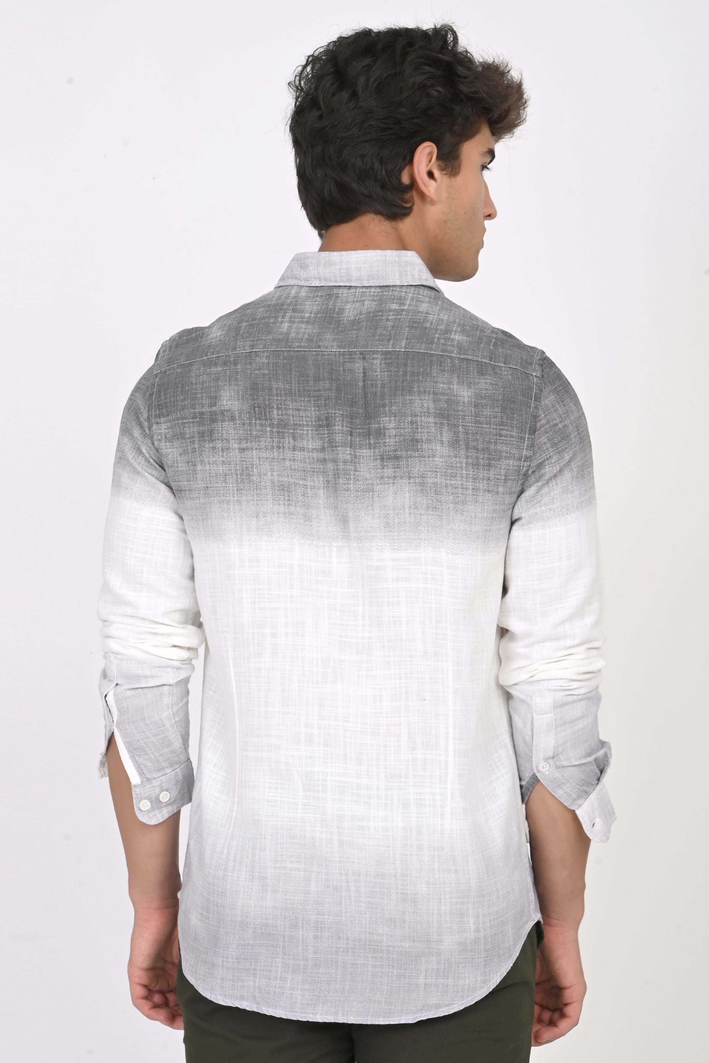 Men Printed Ombre Shirt