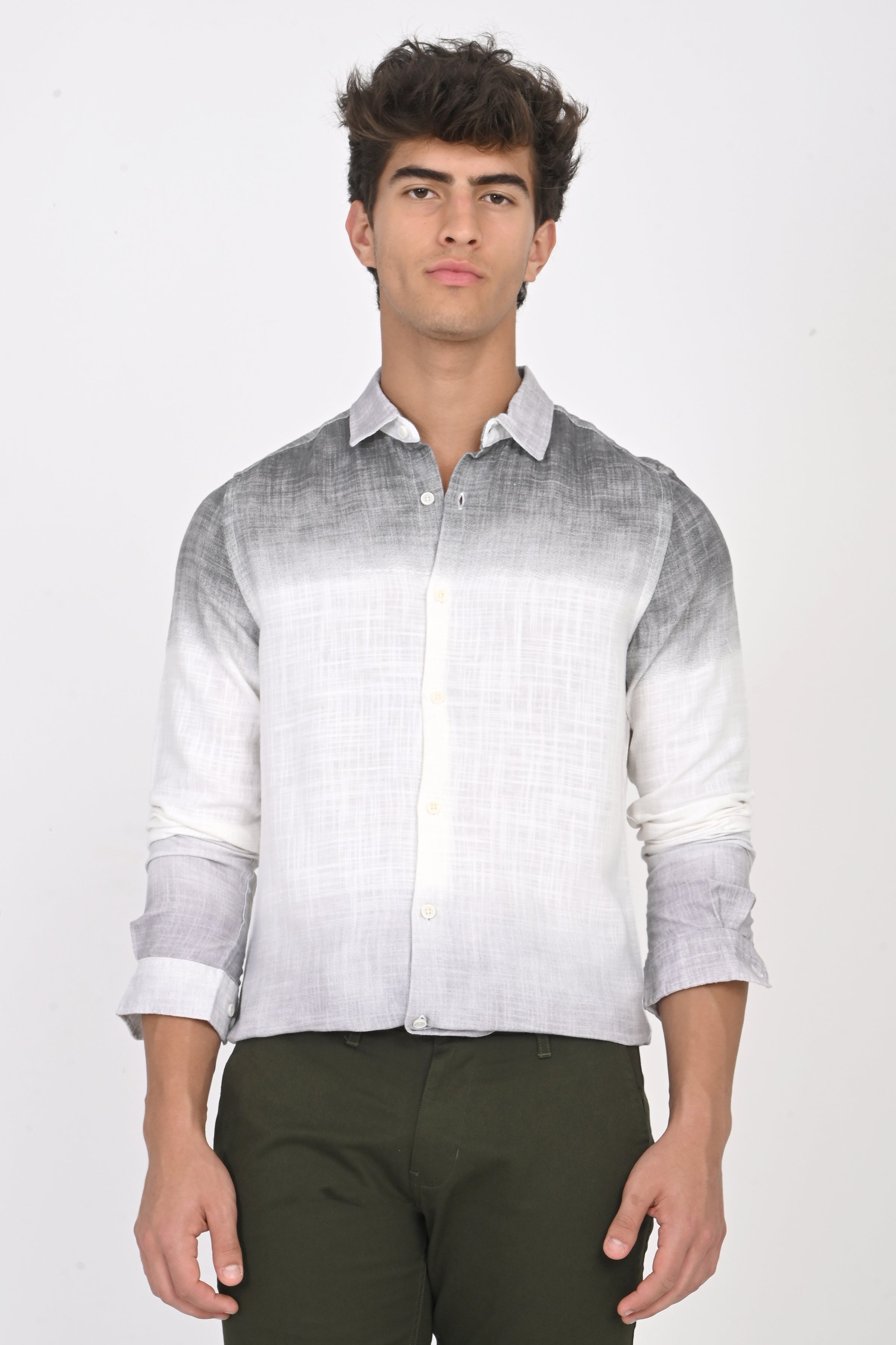 Men Printed Ombre Shirt