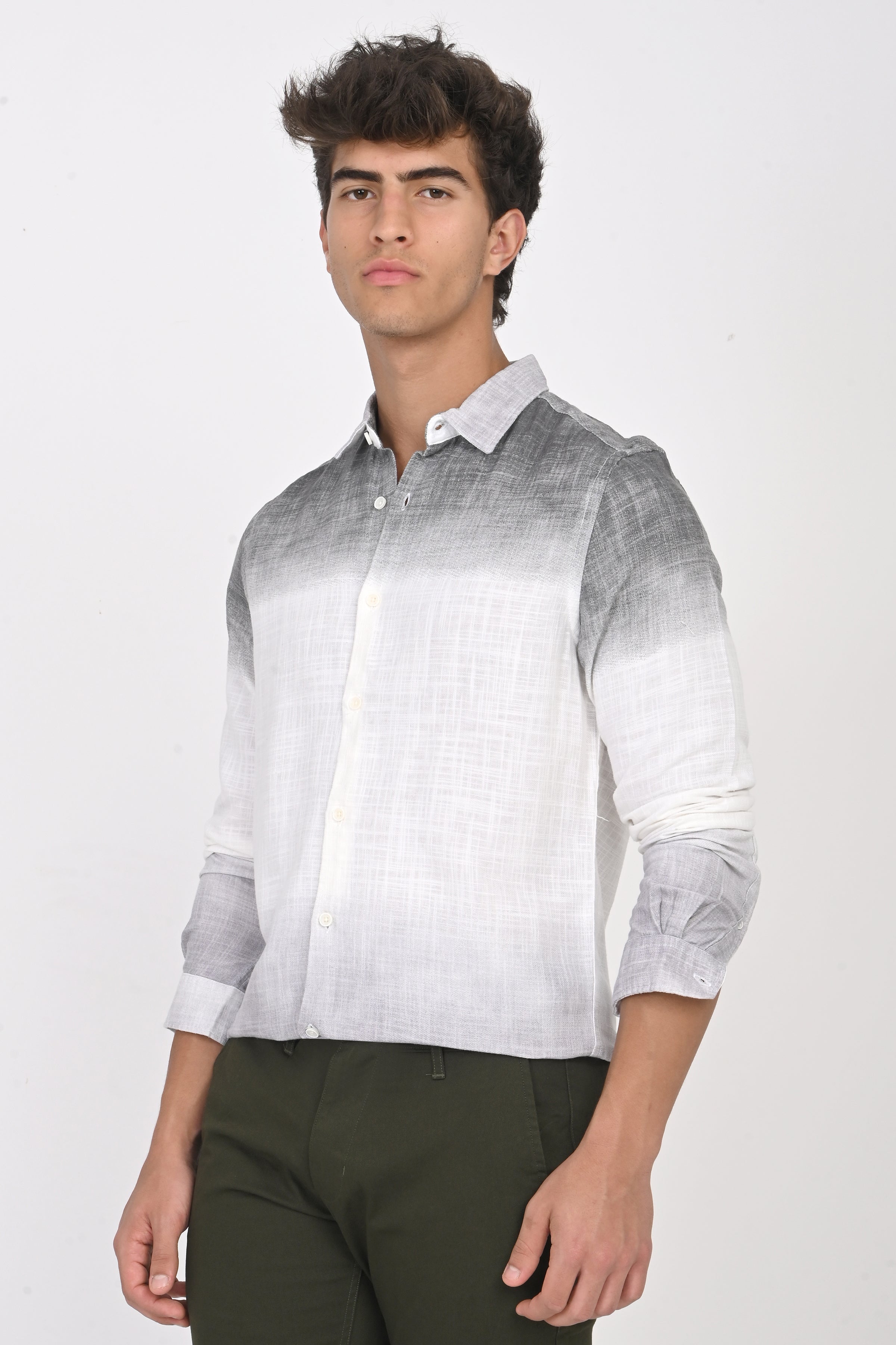 Men Printed Ombre Shirt