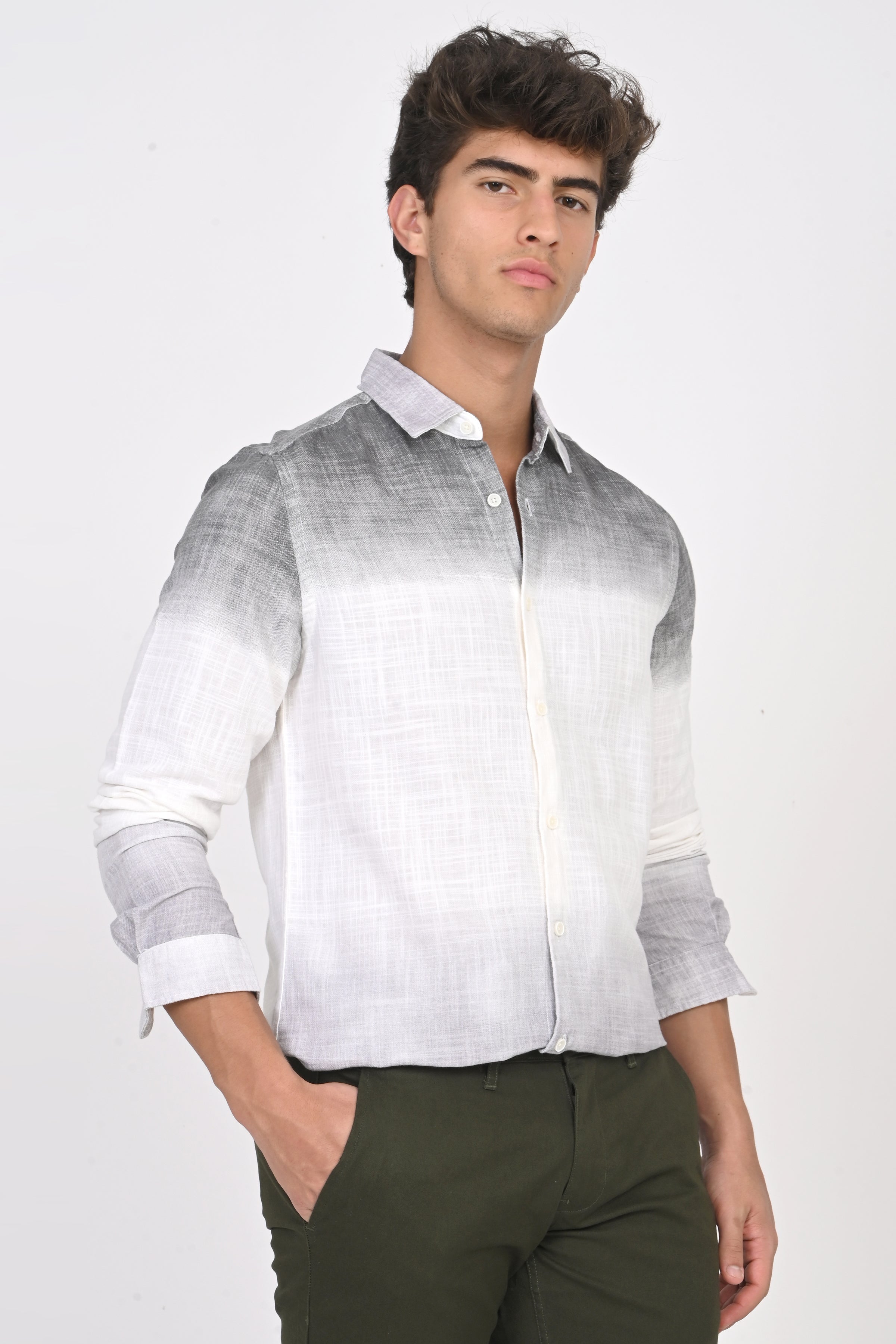 Men Printed Ombre Shirt