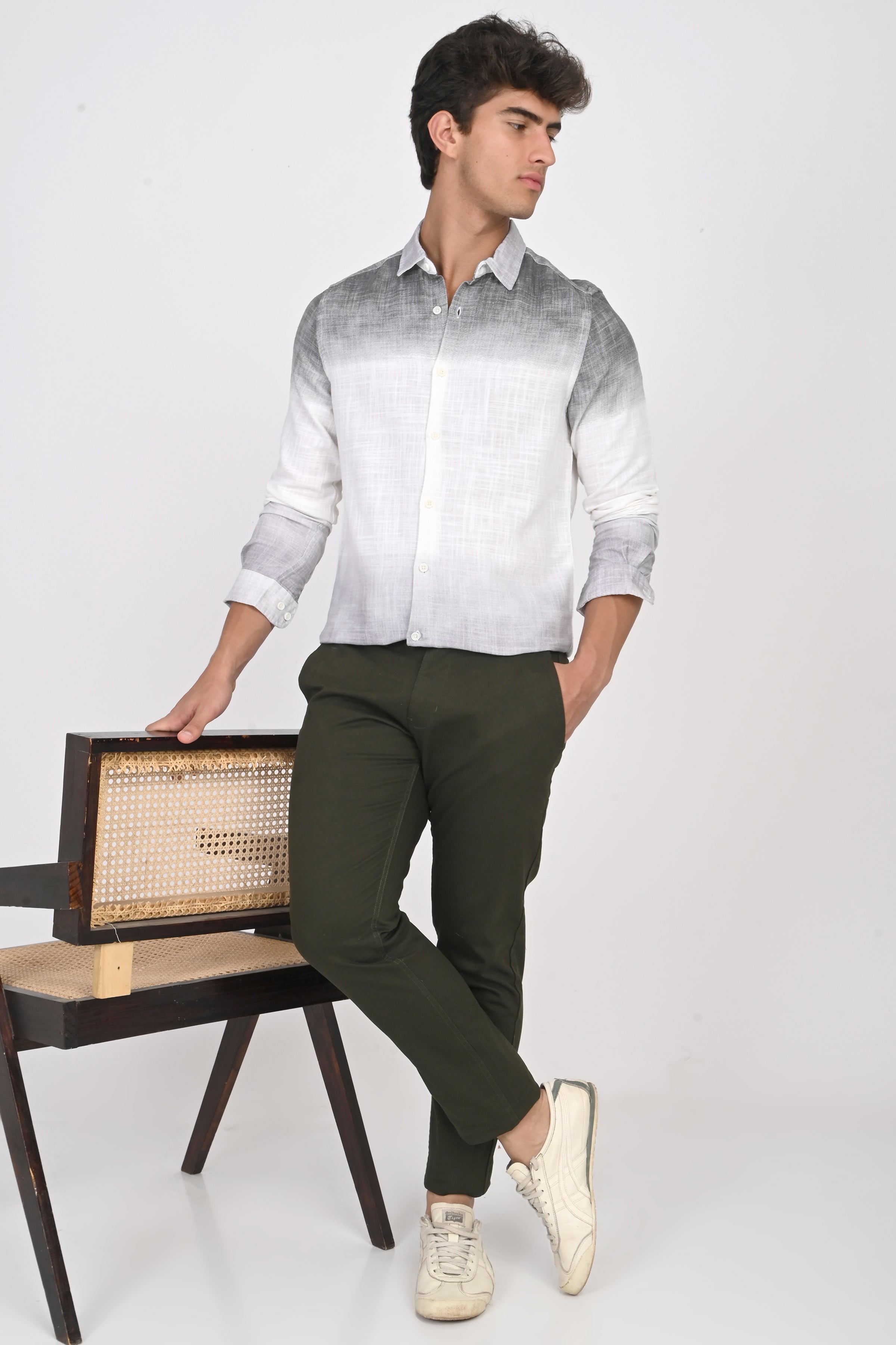 Men Printed Ombre Shirt