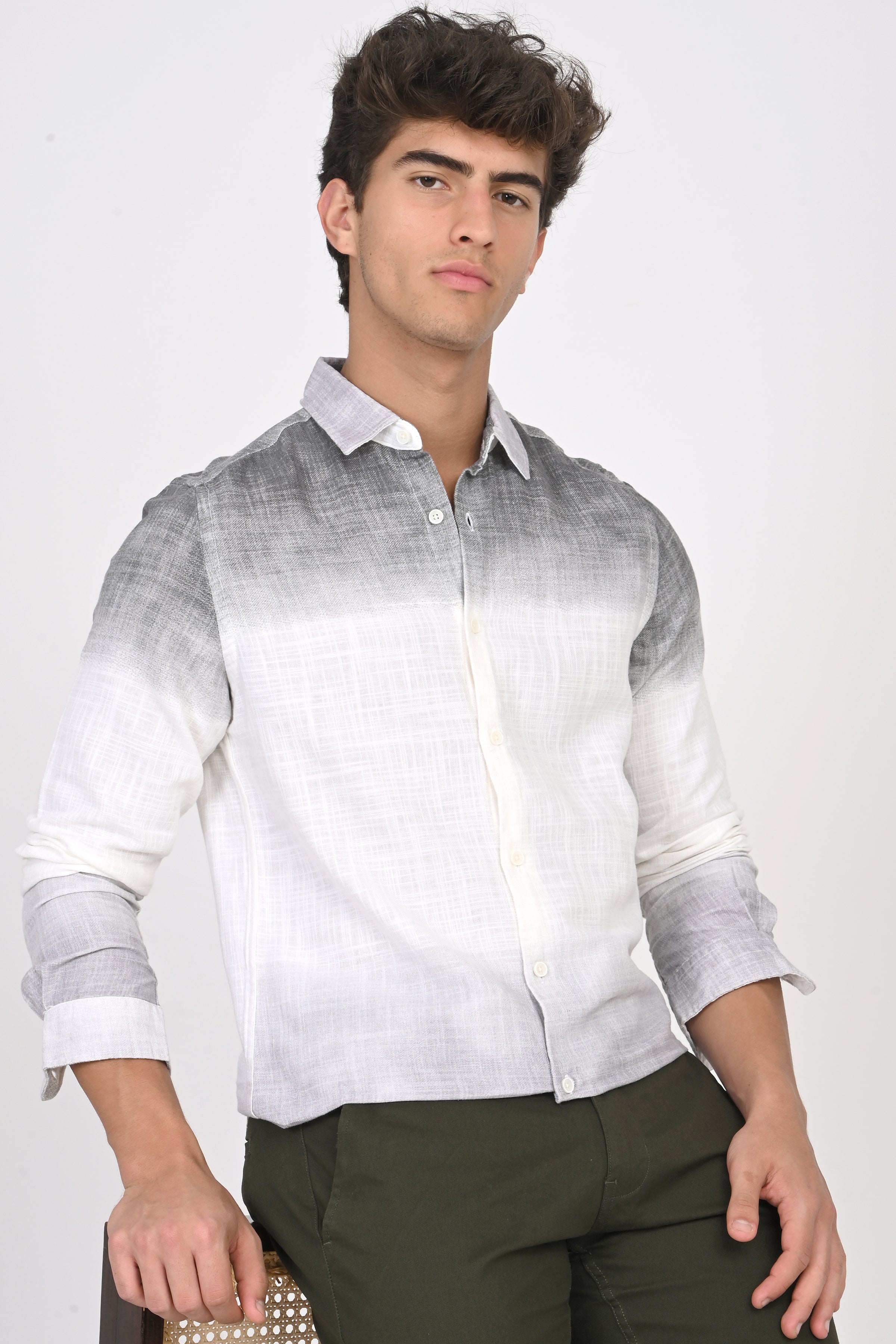 Men Printed Ombre Shirt