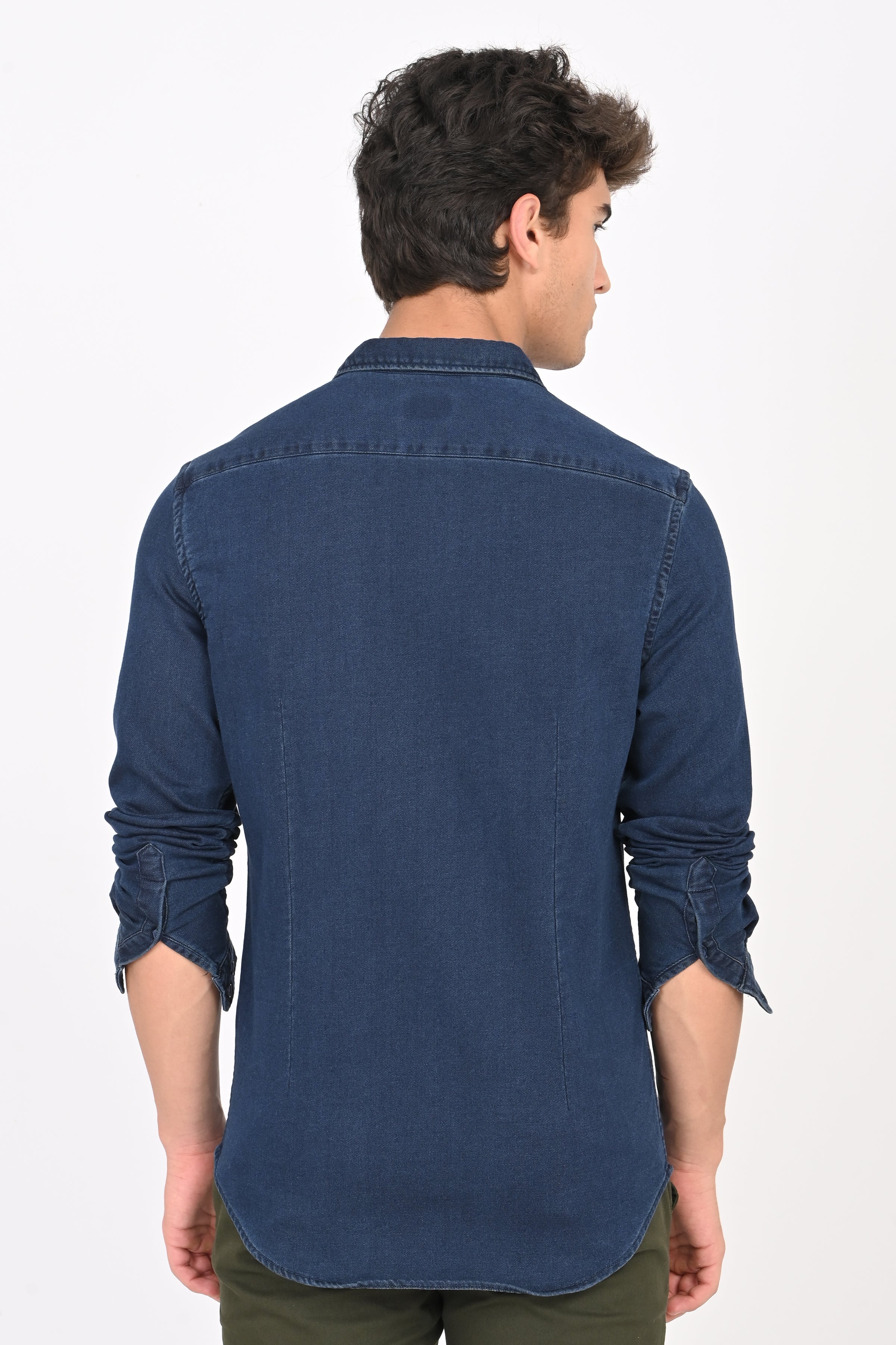 Men Indigo Jogger Shirt