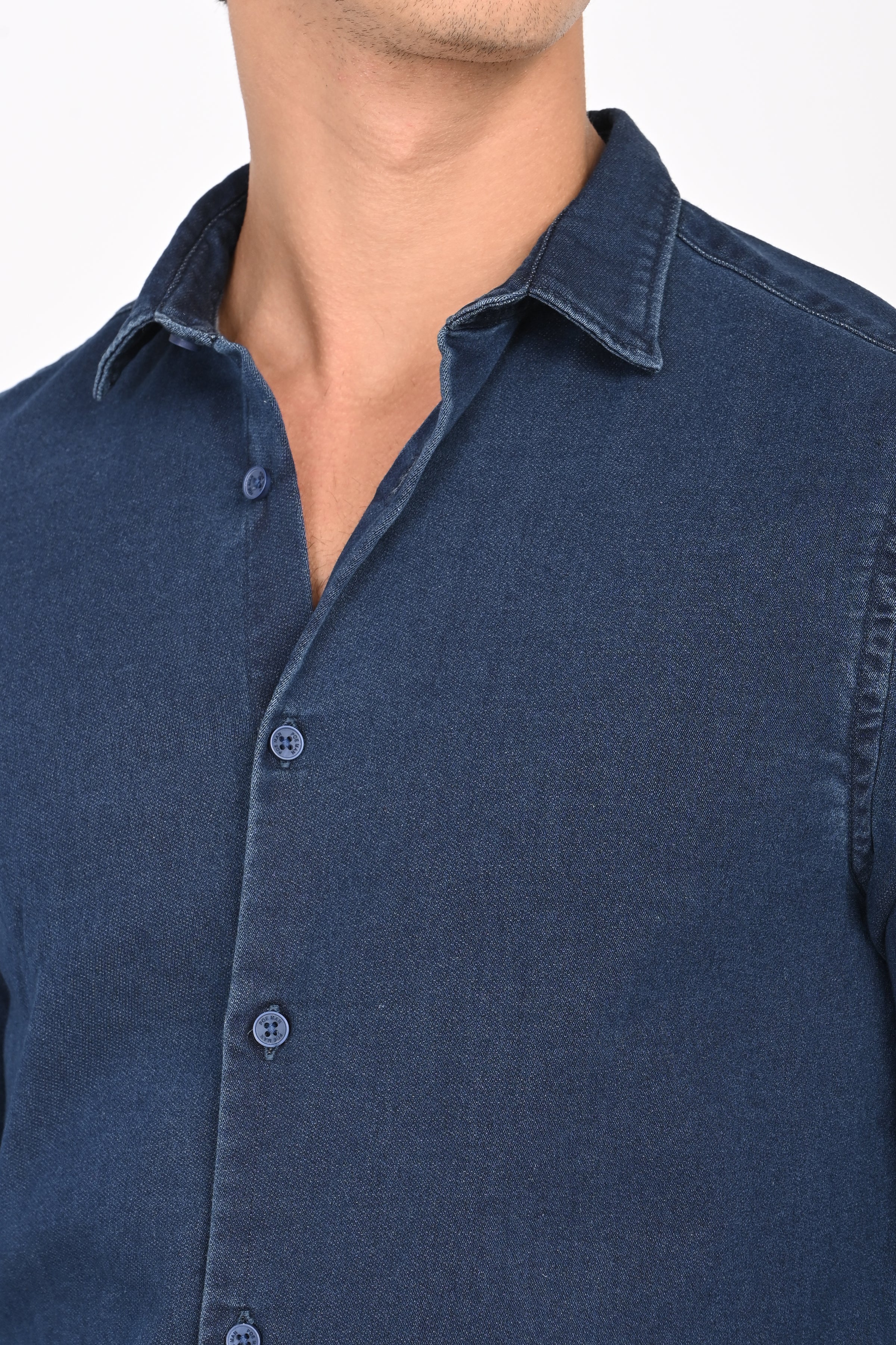 Men Indigo Jogger Shirt