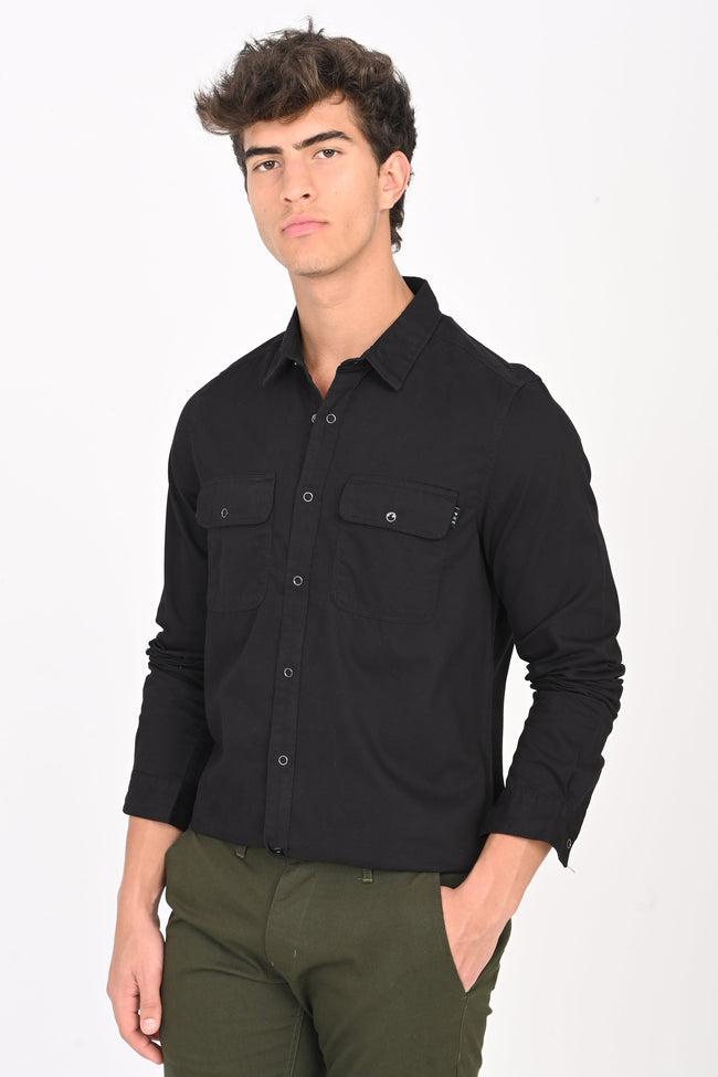 Men Cotton Cord Shirt