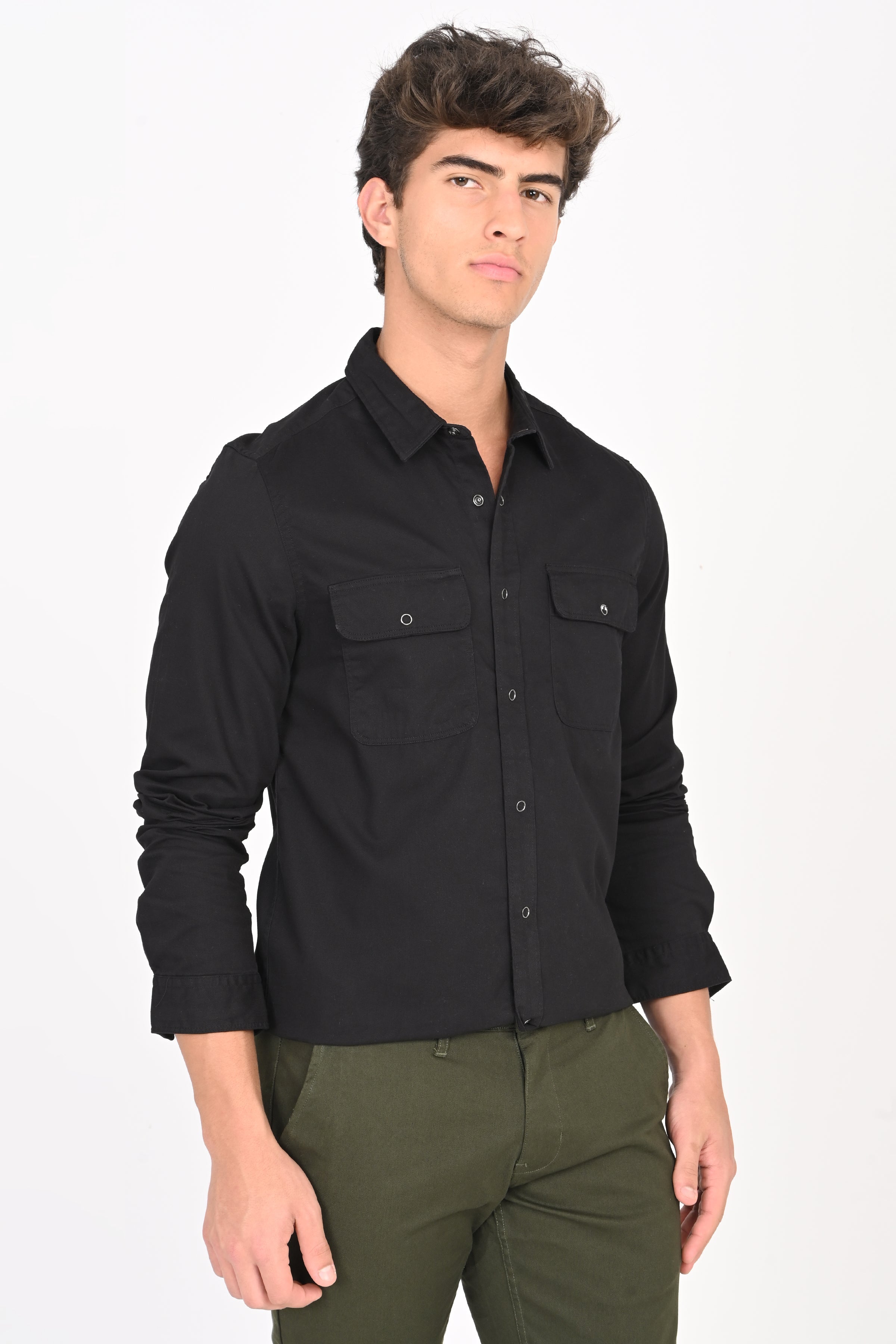 Men Cotton Cord Shirt