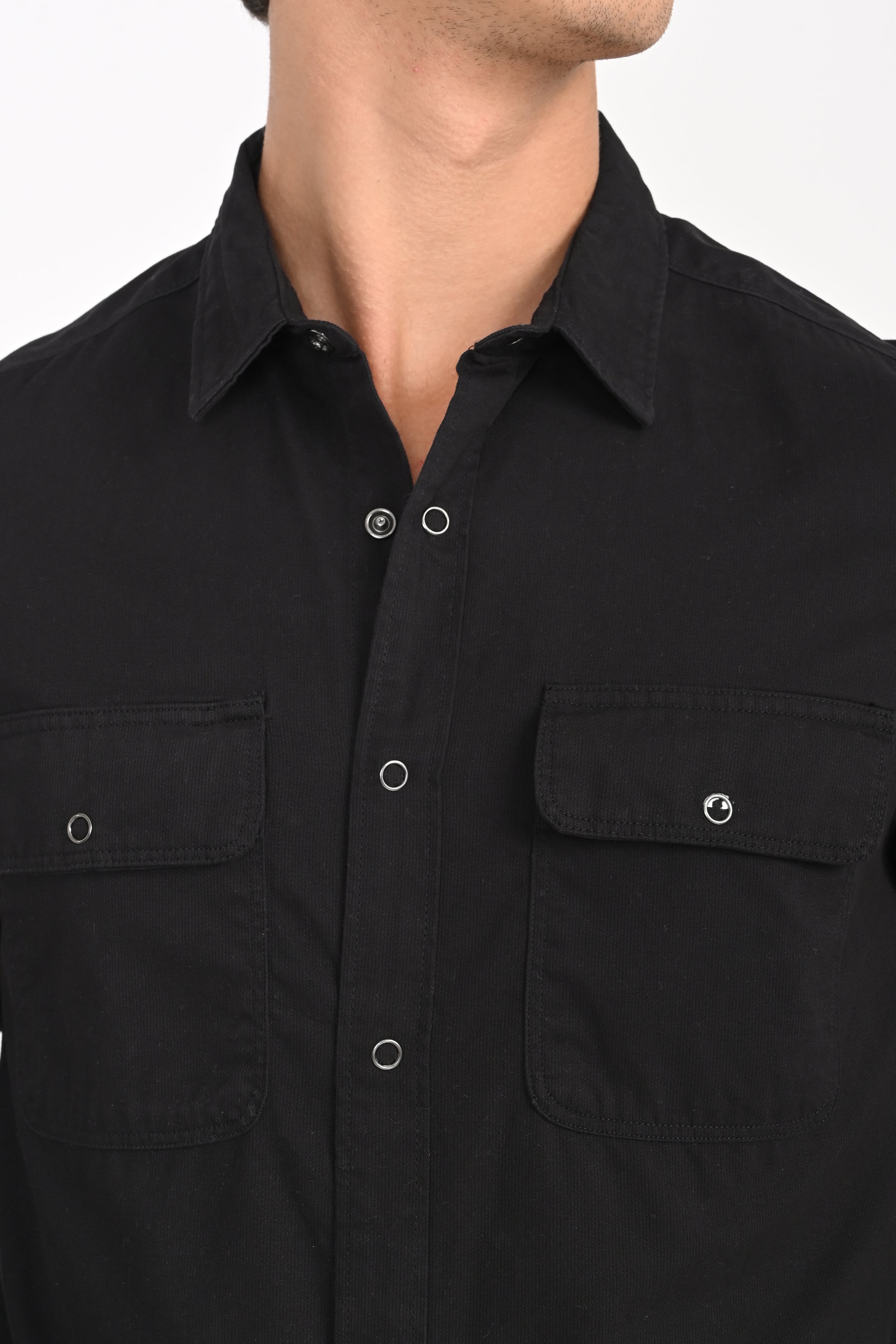 Men Cotton Cord Shirt