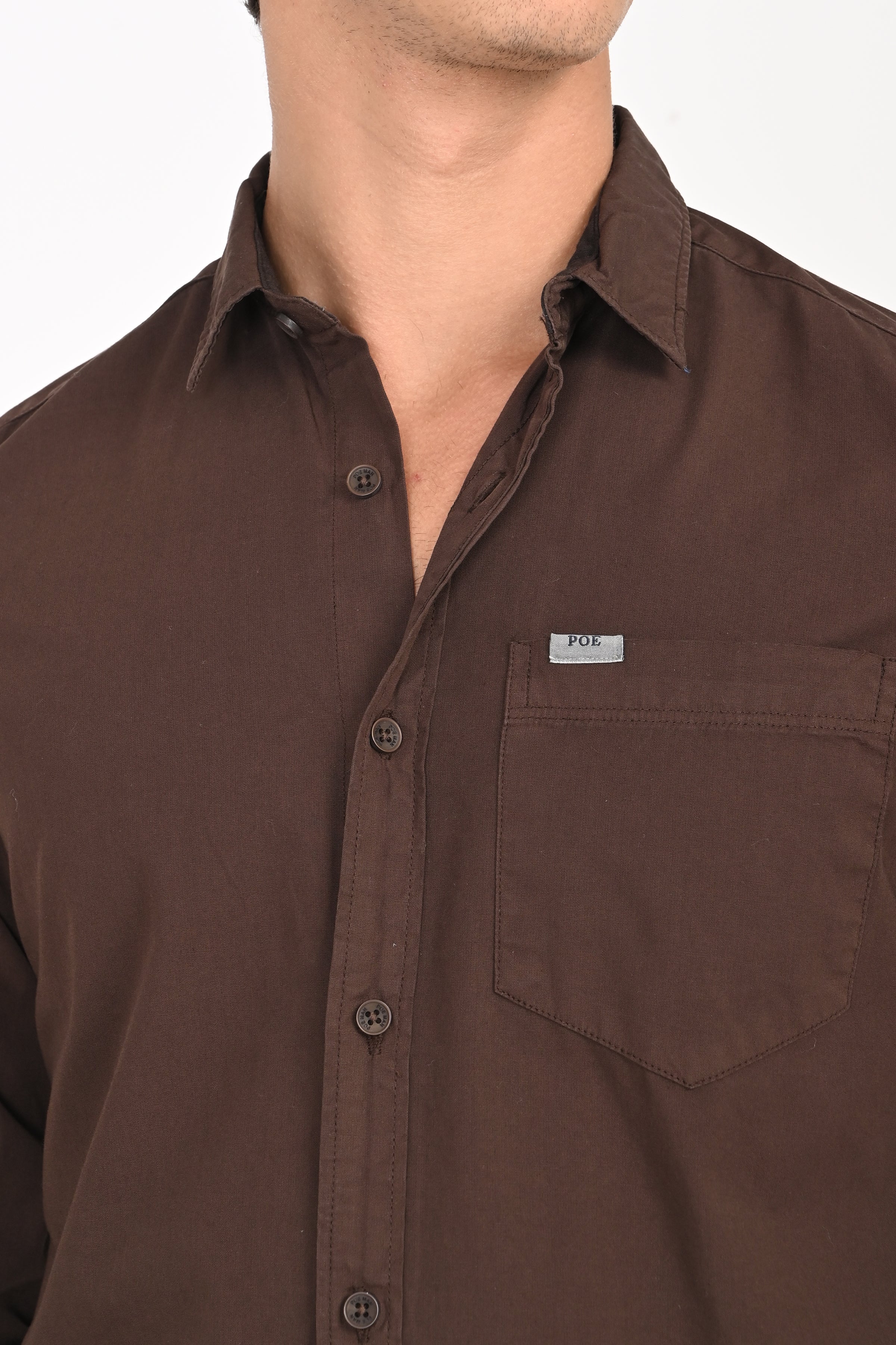 Men Poplin Overdyed Shirt
