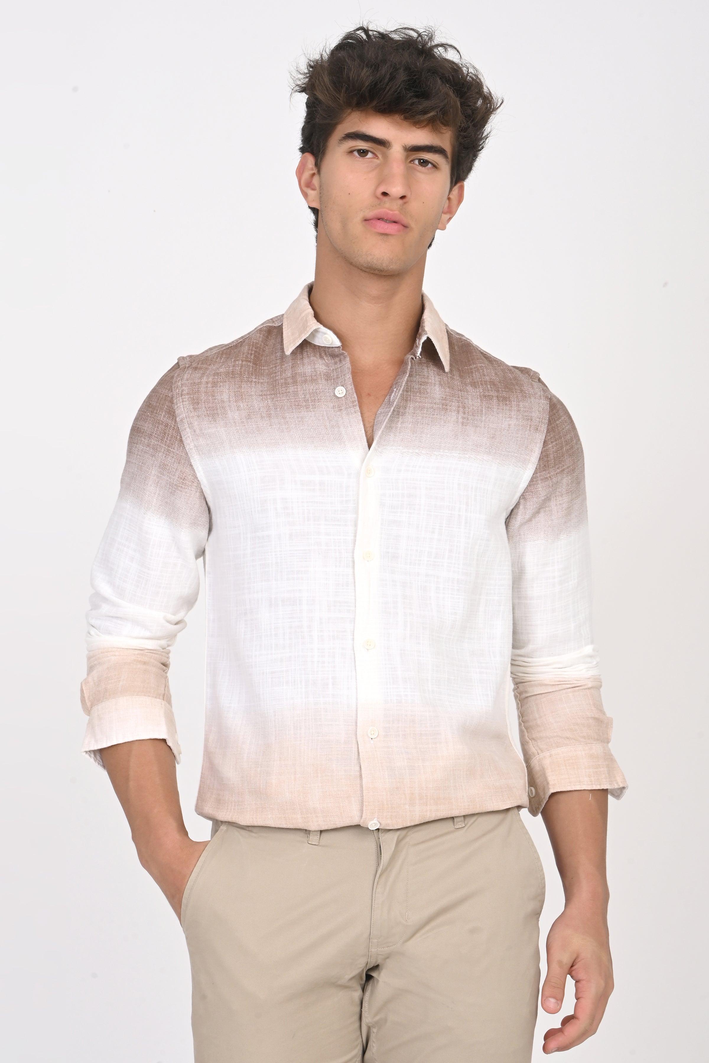 Men Printed Ombre Shirt
