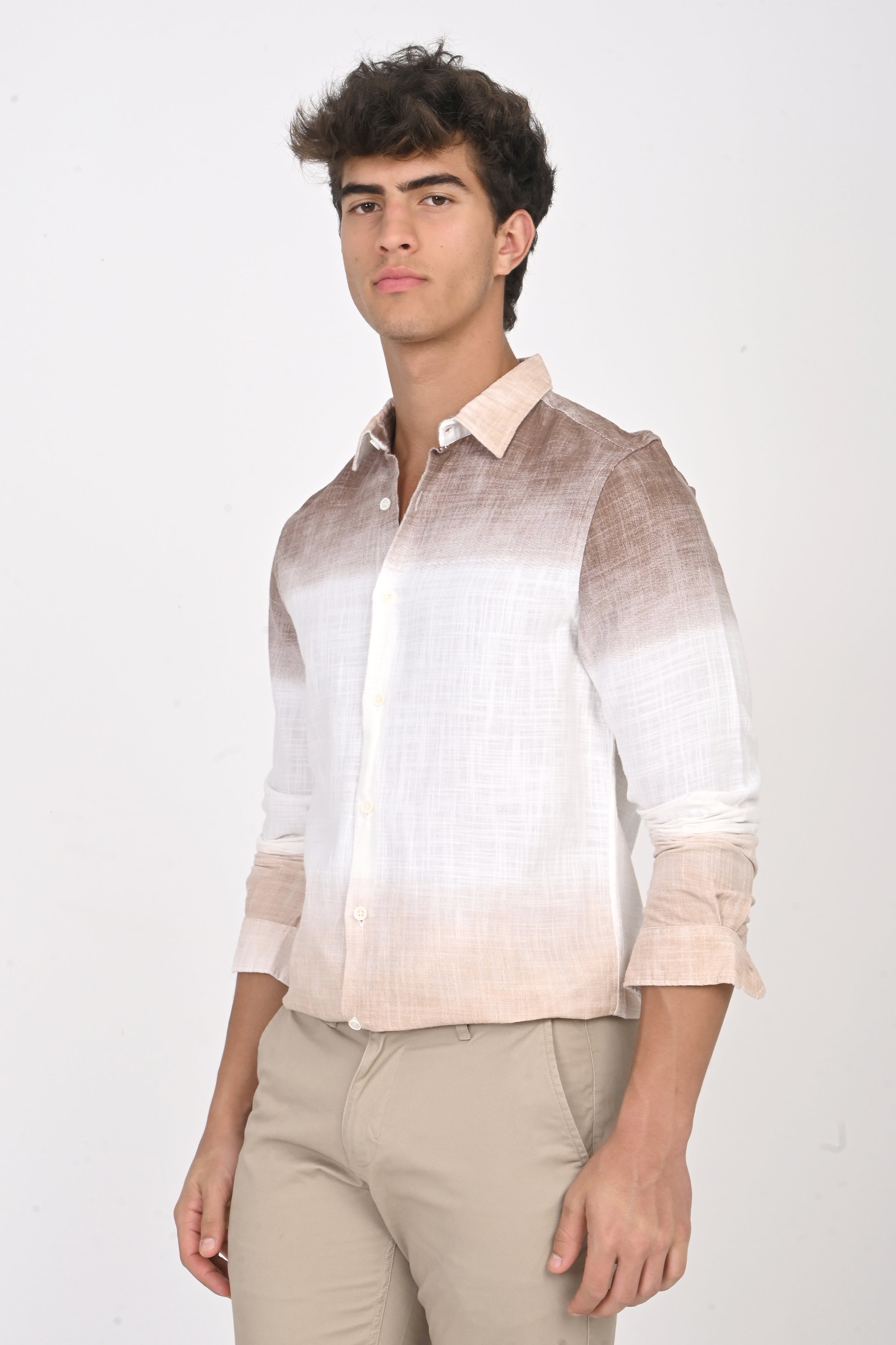 Men Printed Ombre Shirt