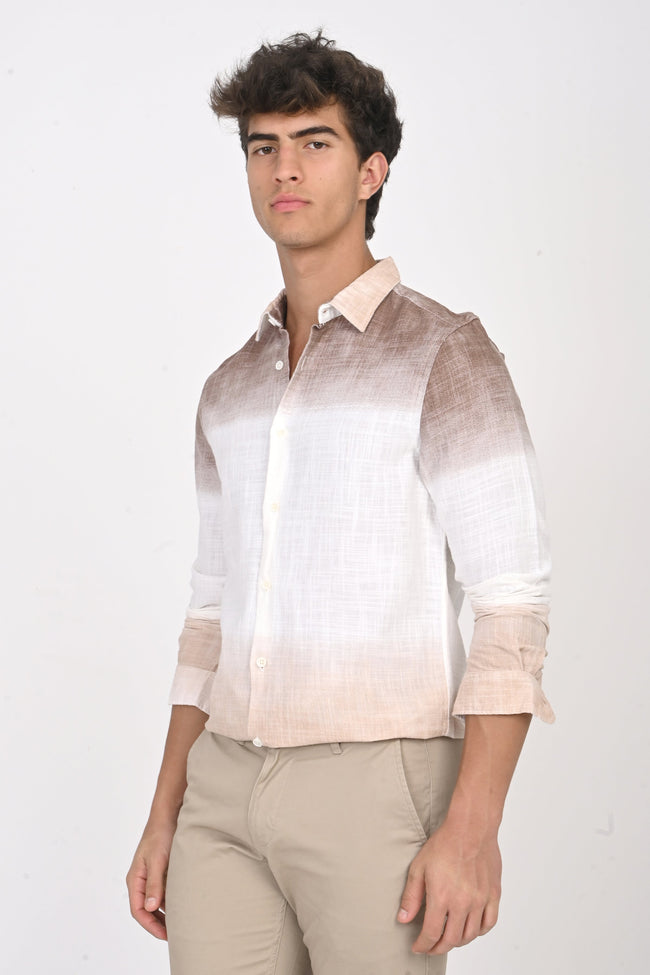 Men Printed Ombre Shirt