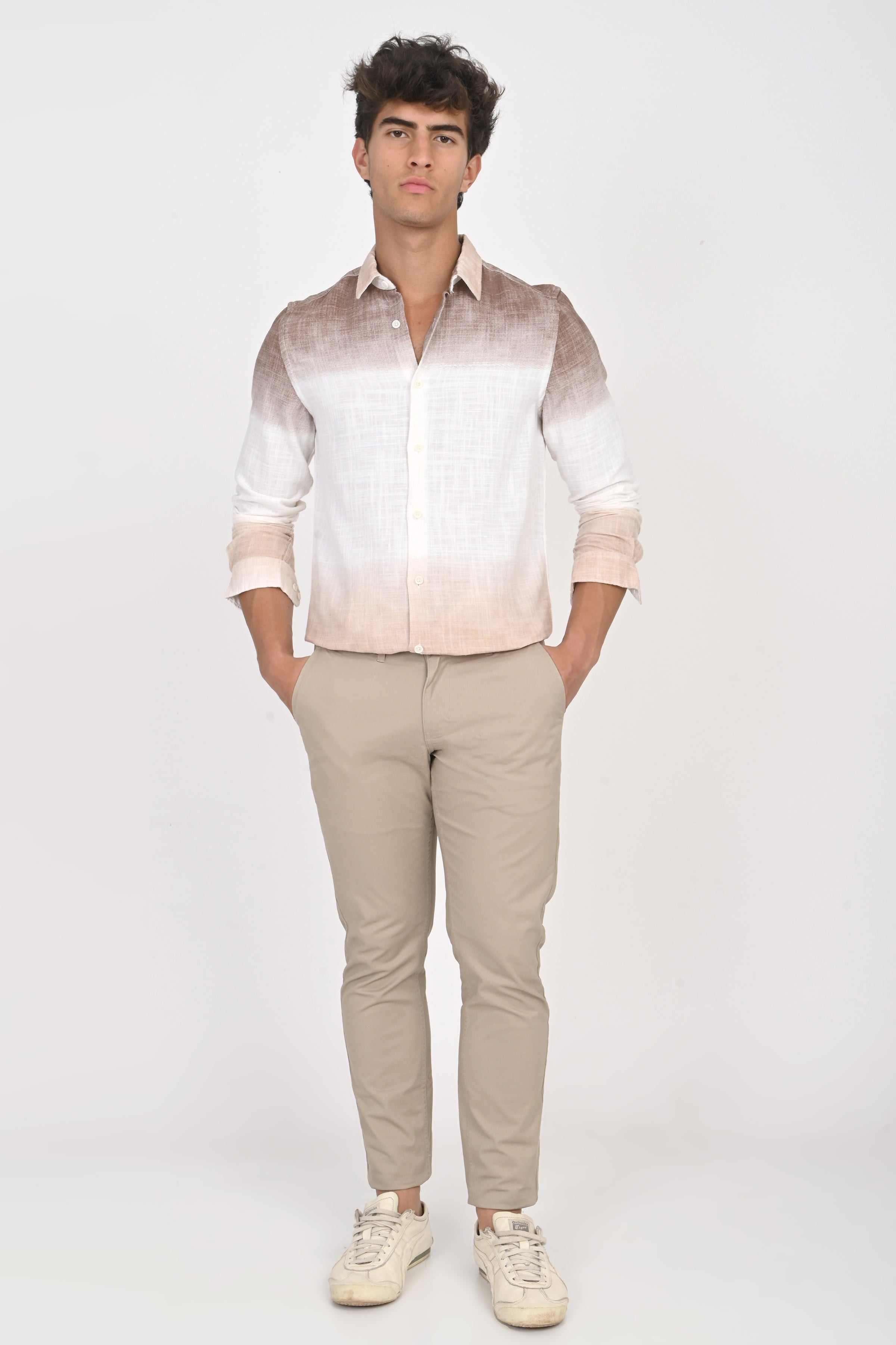 Men Printed Ombre Shirt