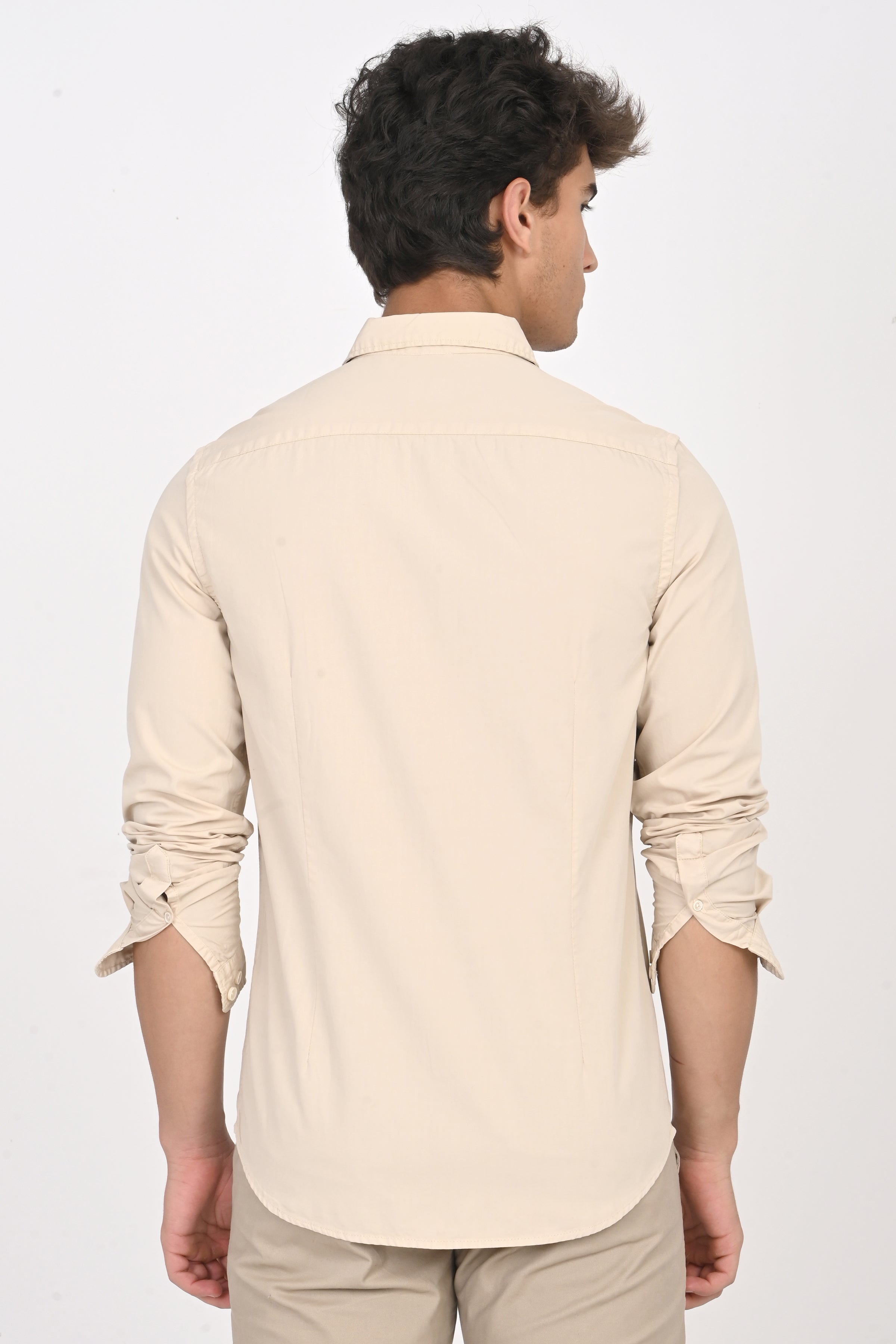 Men Poplin Overdyed Shirt