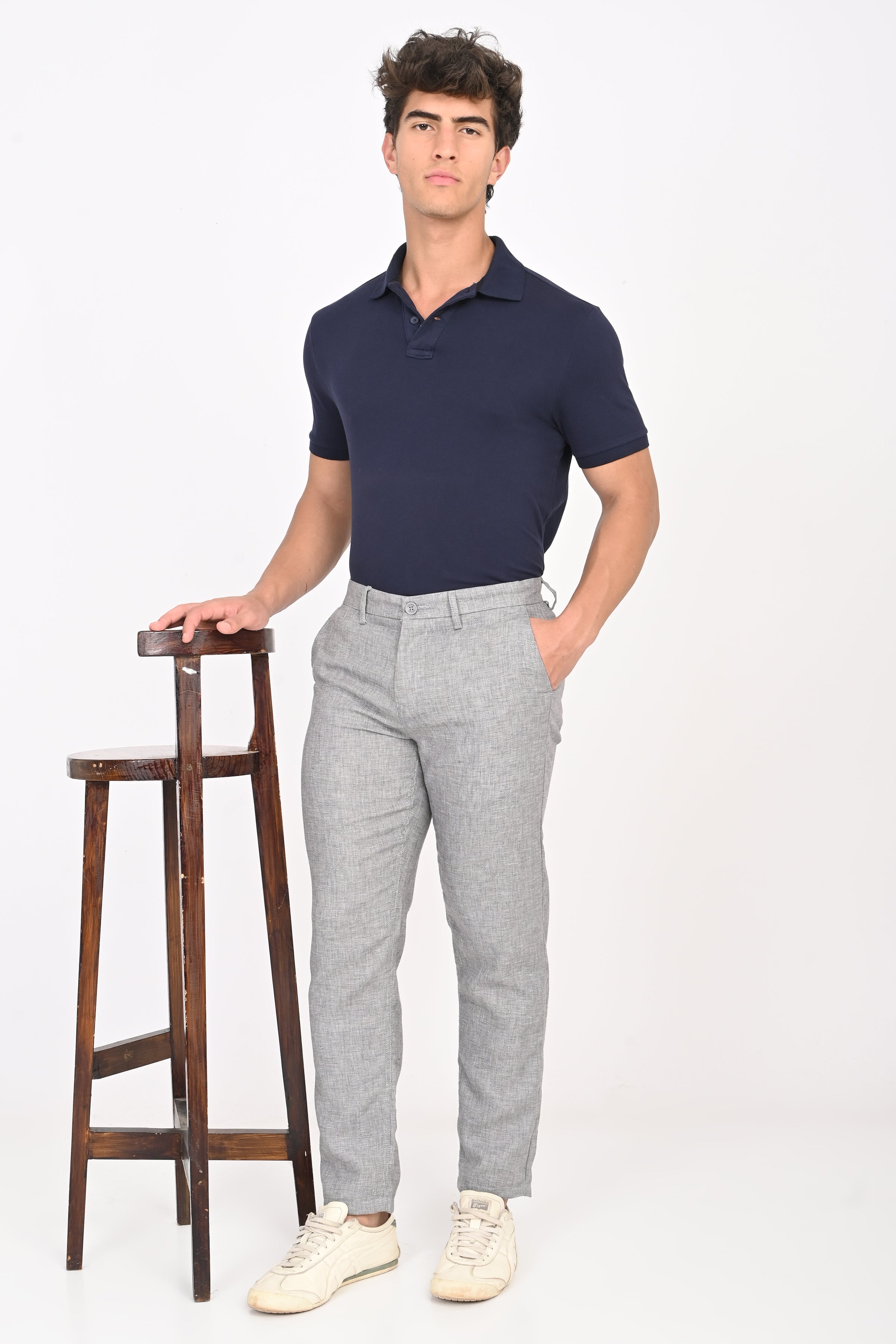 Men Cotton Linen Trouser