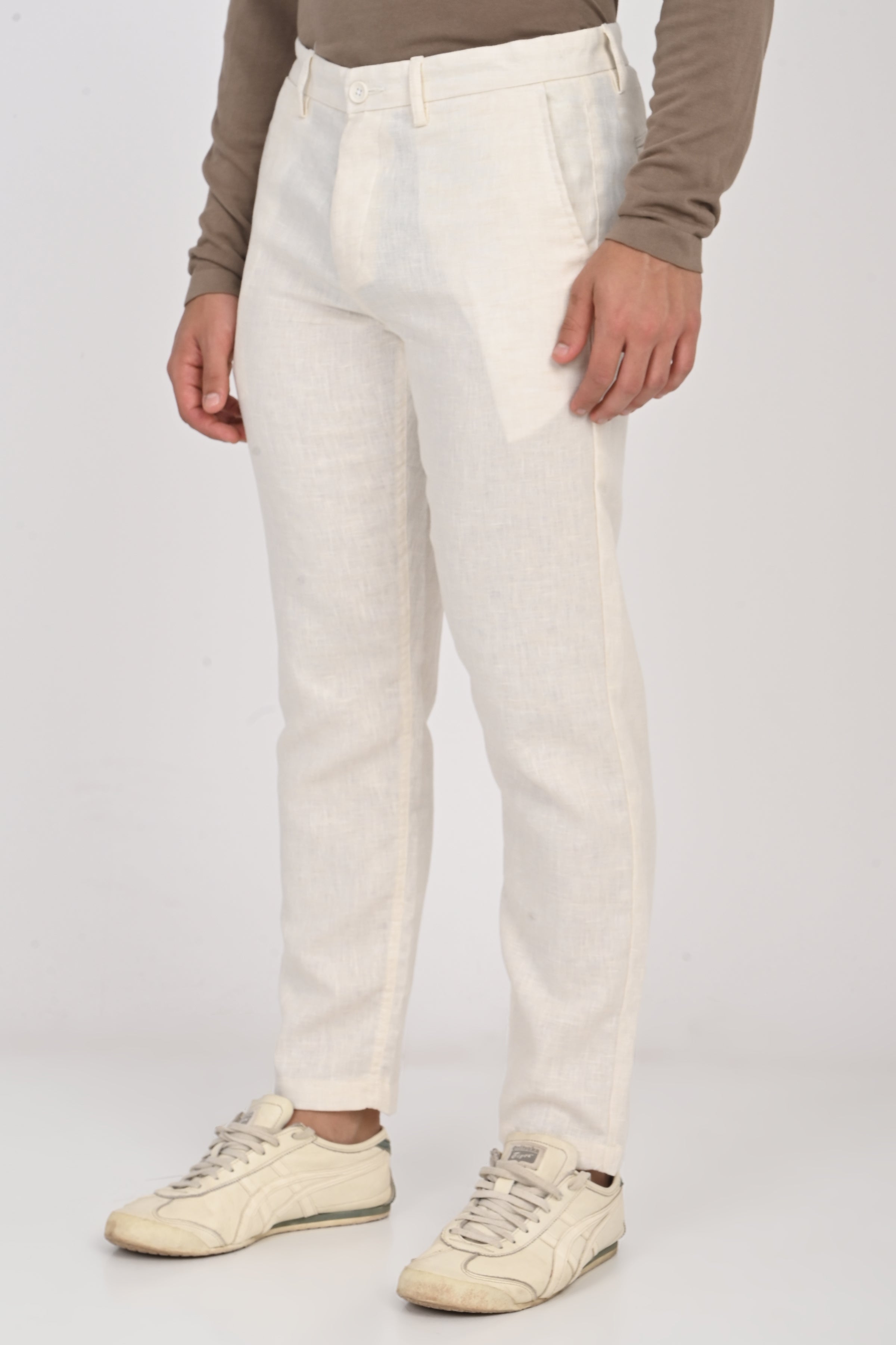Men Cotton Linen Trouser