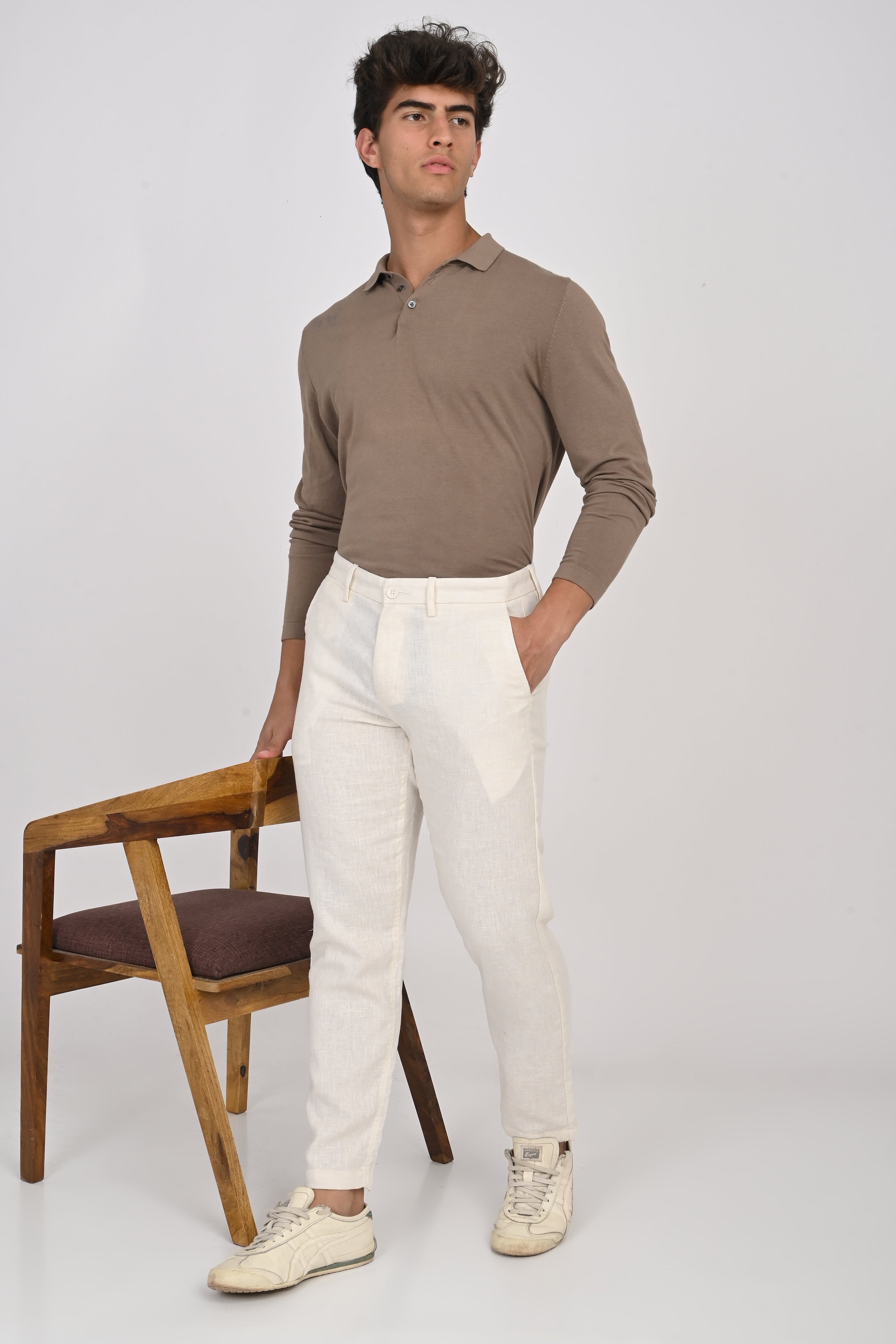 Men Cotton Linen Trouser