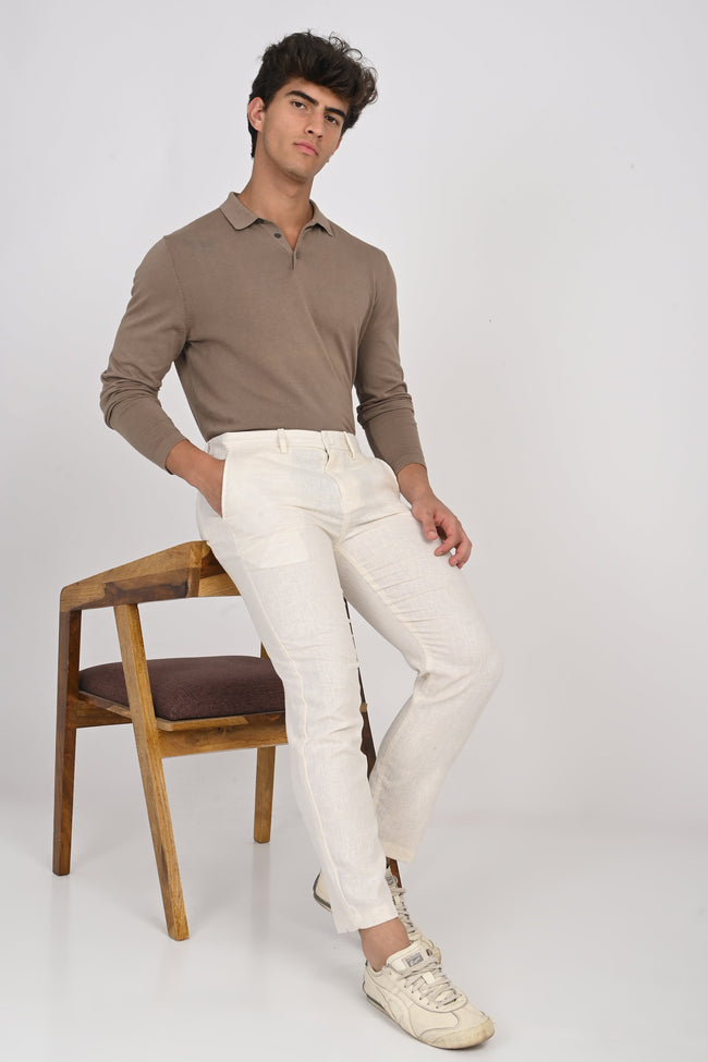 Men Cotton Linen Trouser