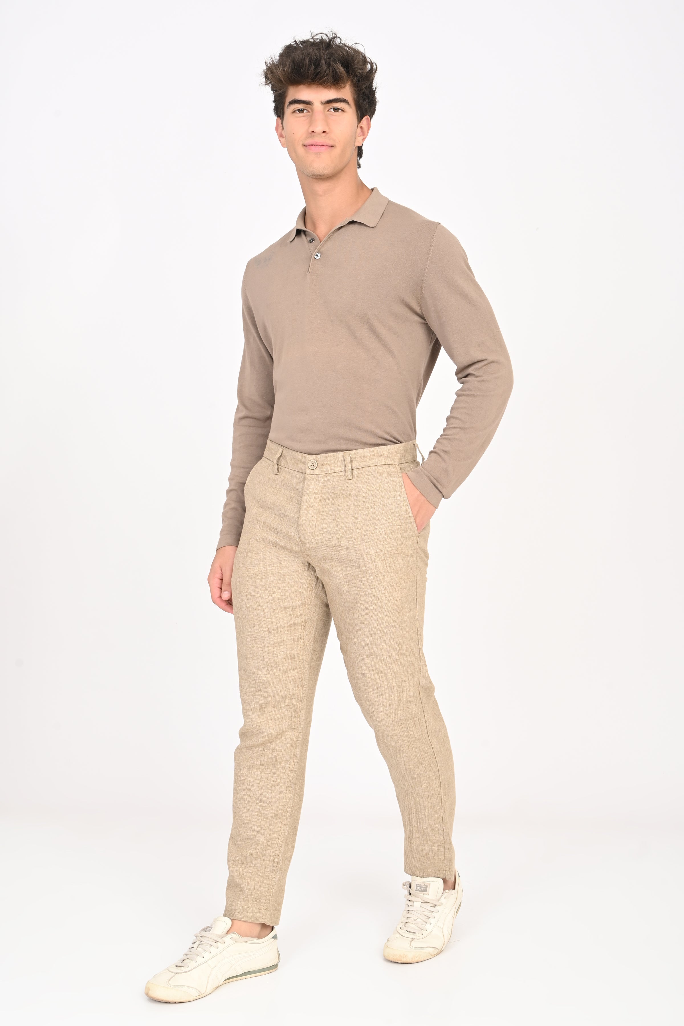 Men Cotton Linen Trouser