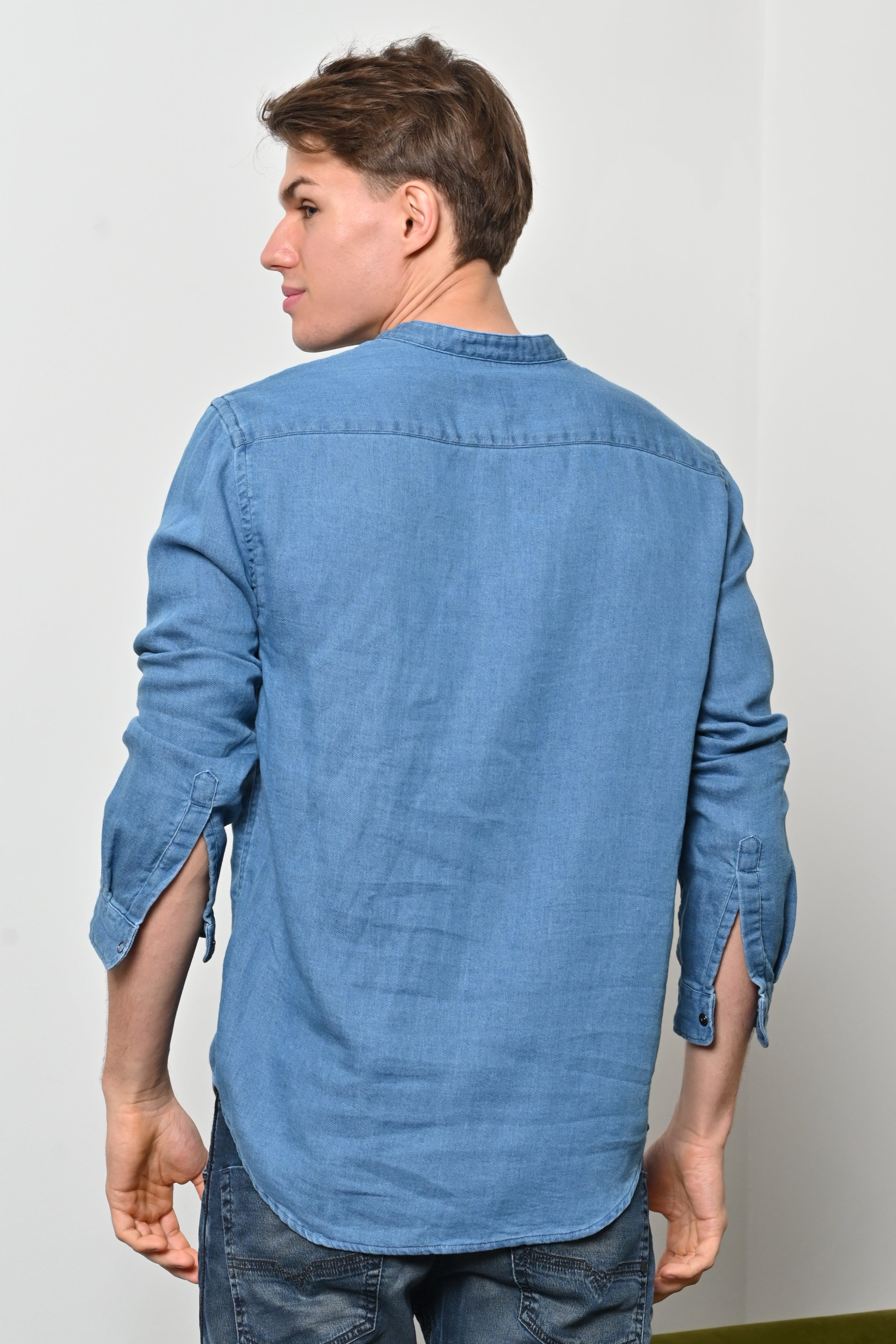 Men Jogger Denim Kurta