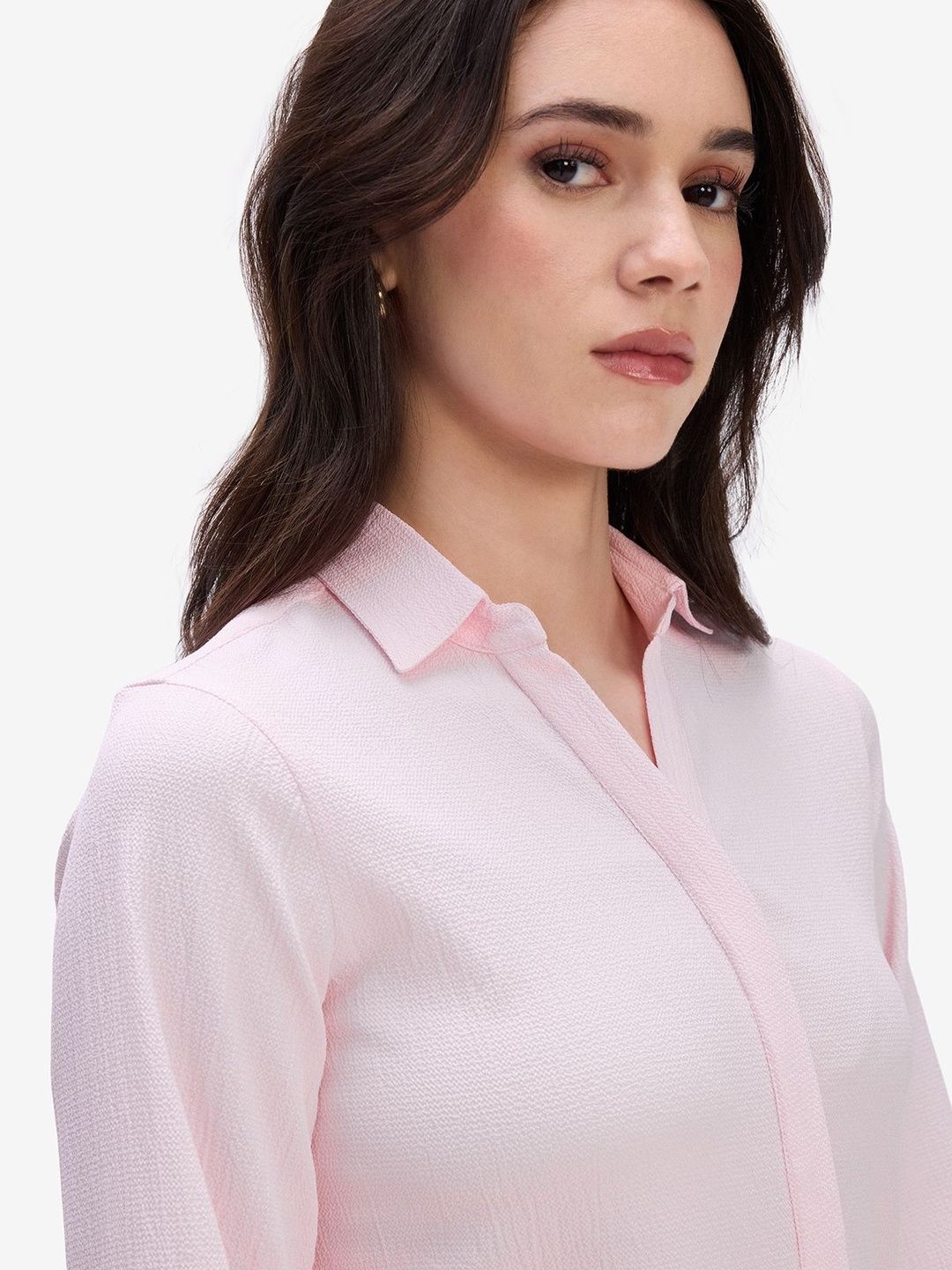 Women Pink Formal Shirt