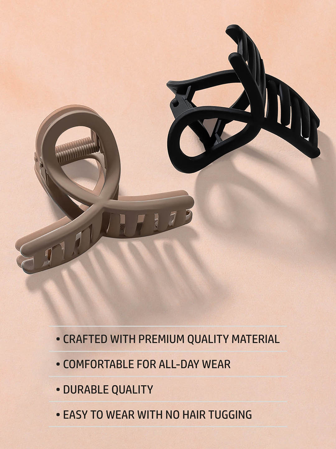 Multi Hair Claw Clips Set of 2