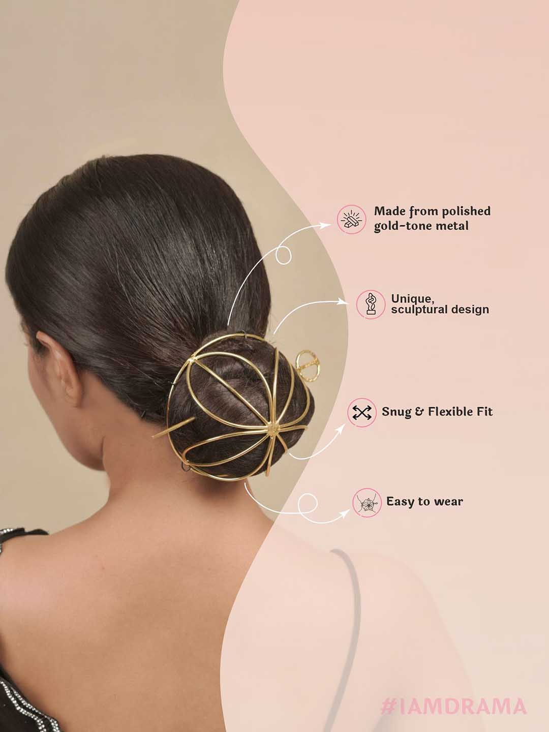 Women Gold Tara Bun Holder