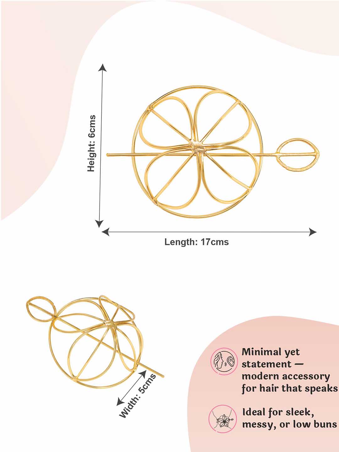 Women Gold Tara Bun Holder